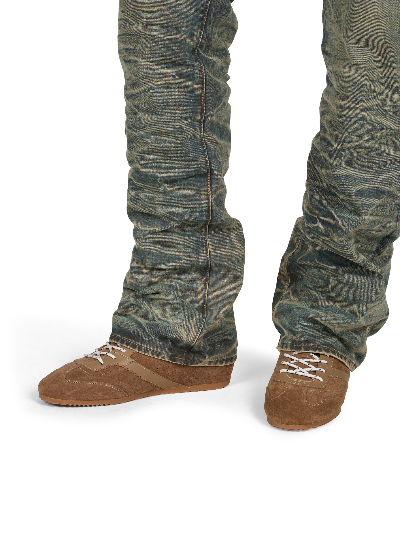 Baskets basses en cuir SCHMOOVE Marron