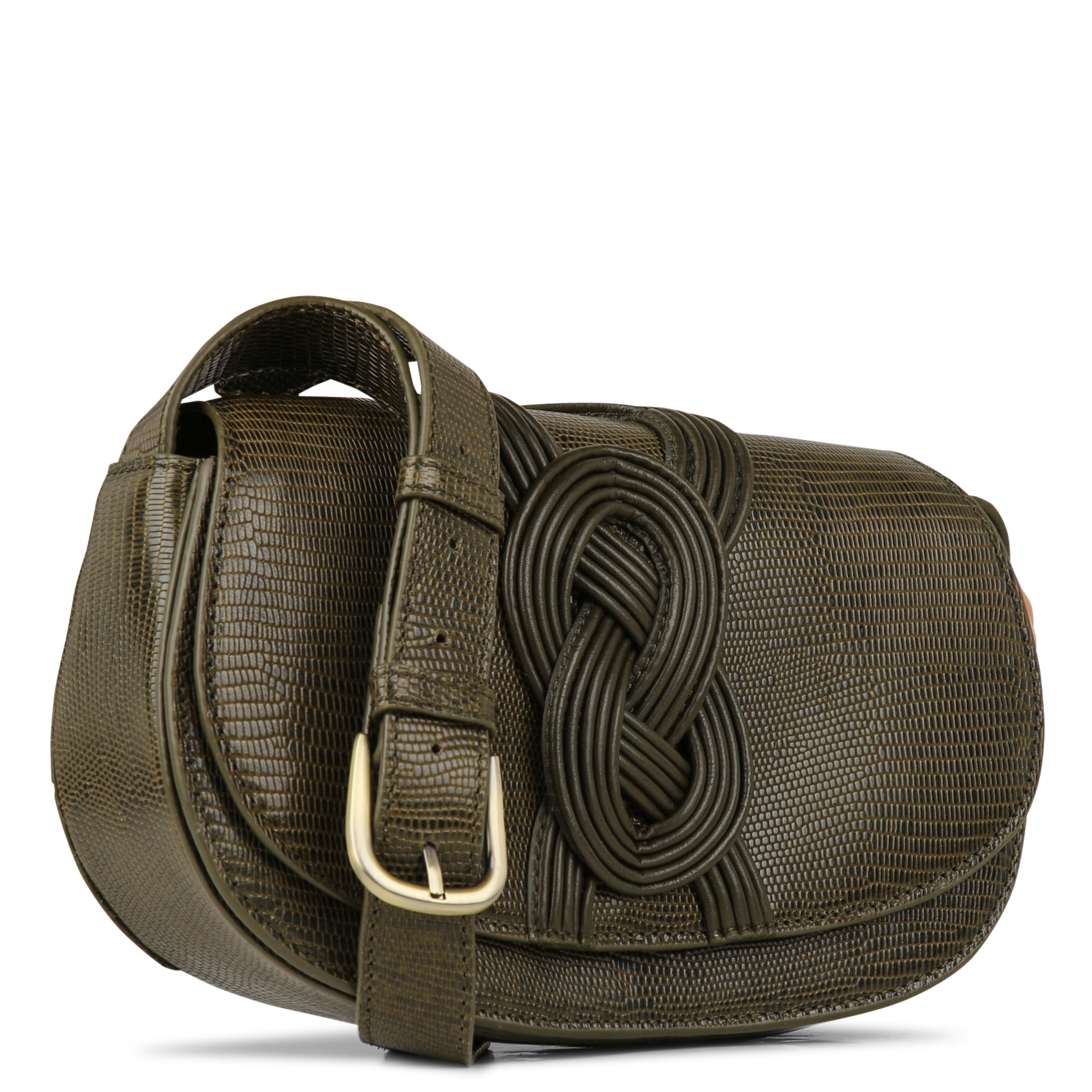 Sac bandoulière en cuir marius MAISON 123 Kaki