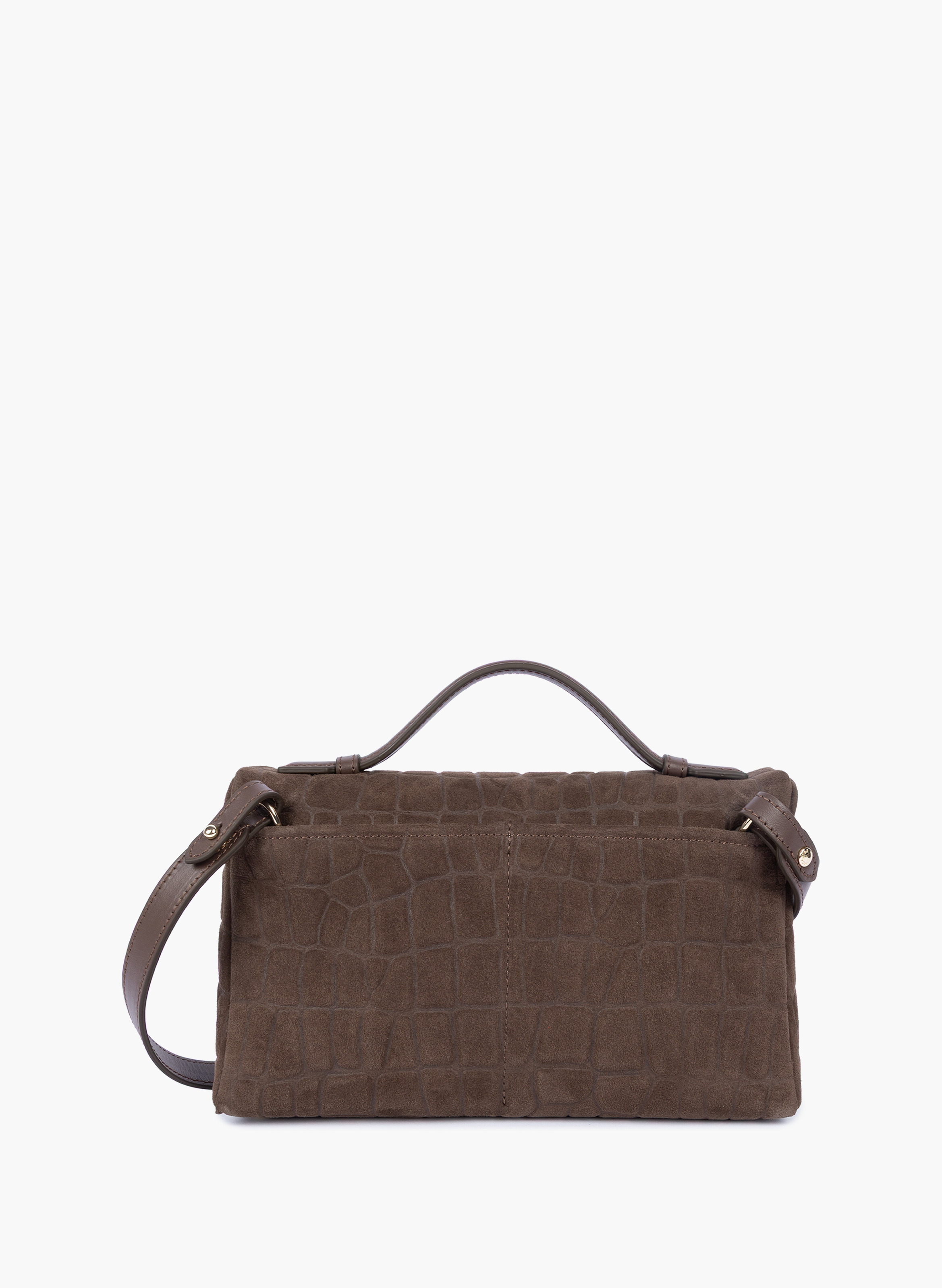 Sac boite - suède exo LANCASTER Marron