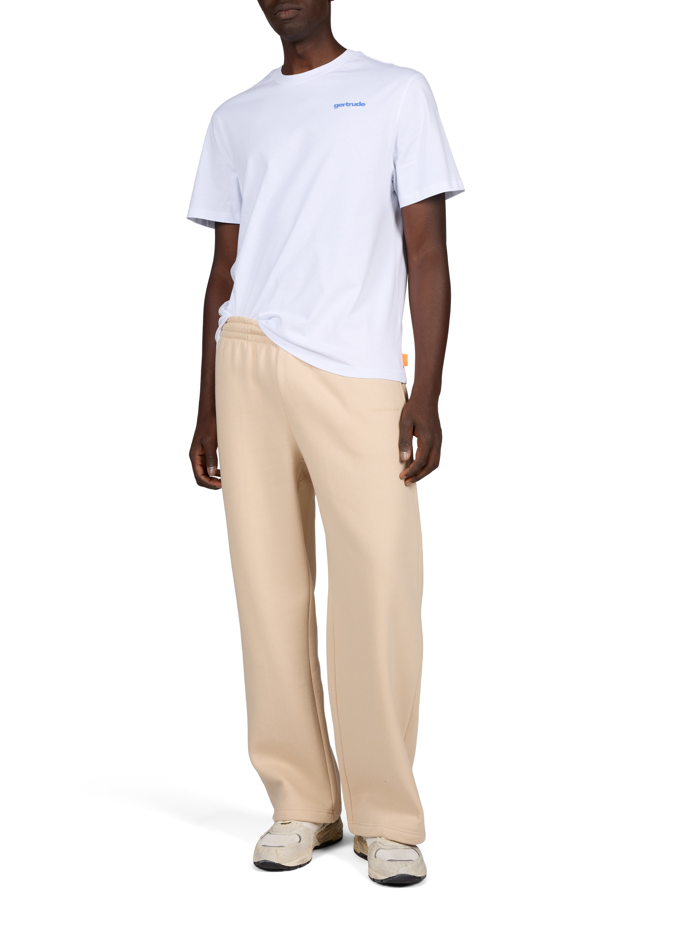 Leonstripe straight-fit crew-neck printed cotton T-shirt GERTRUDE White