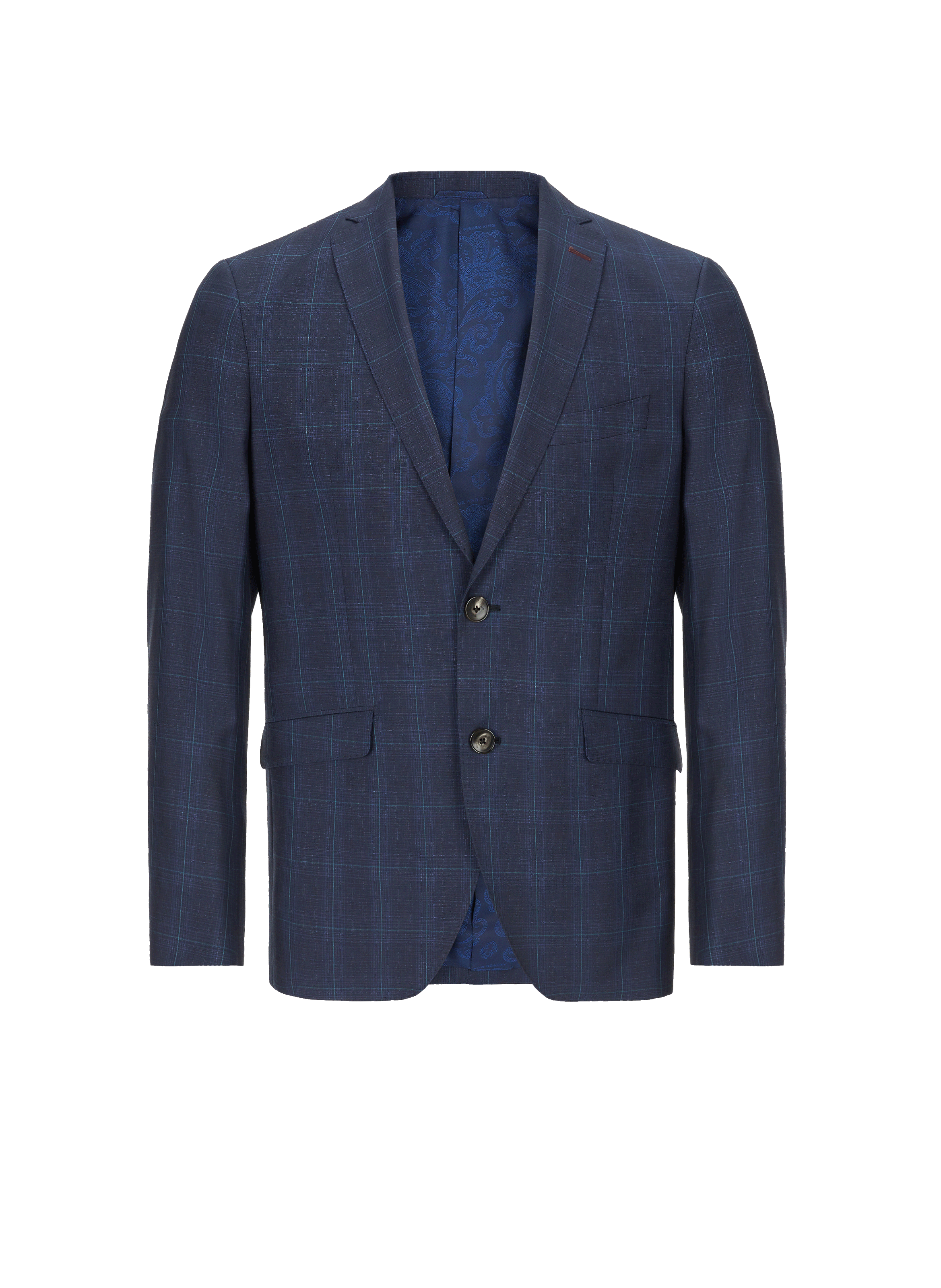 Costume avec doublure contrastante