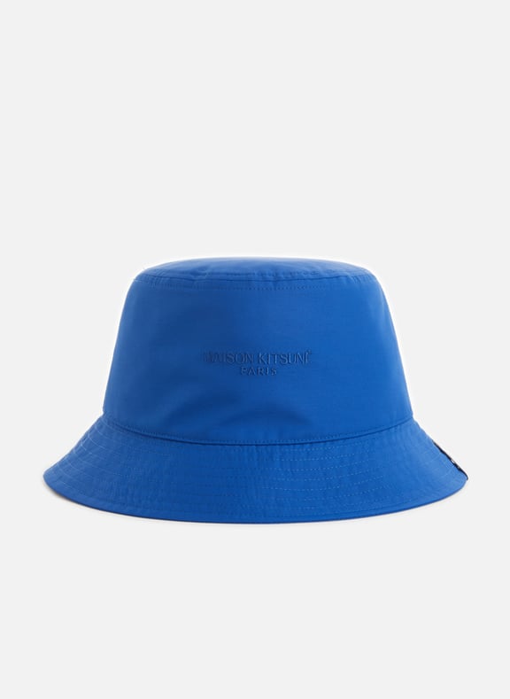 Cotton and nylon bucket hat Blue by MAISON KITSUNÉ MAISON KITSUNÉ Cotton and nylon bucket hat Blue