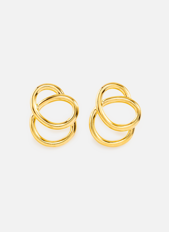 Gold-plated brass earrings DESTREE