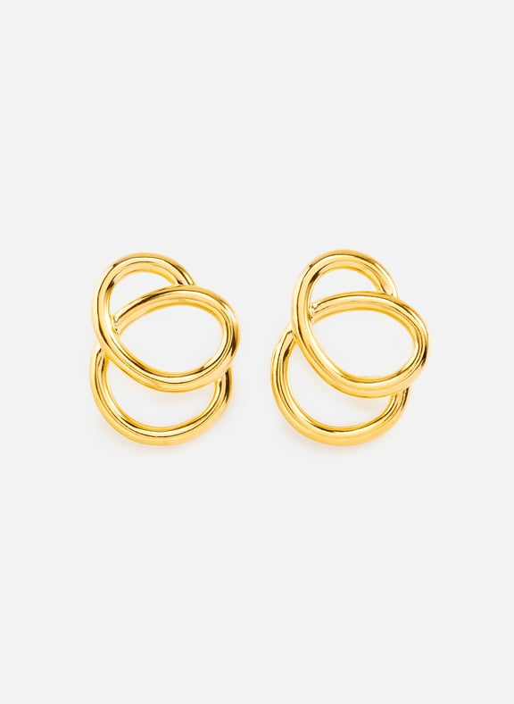 Boucles d'oreille en laiton plaqué or Doré by DESTREE DESTREE Boucles d'oreille en laiton plaqué or Doré