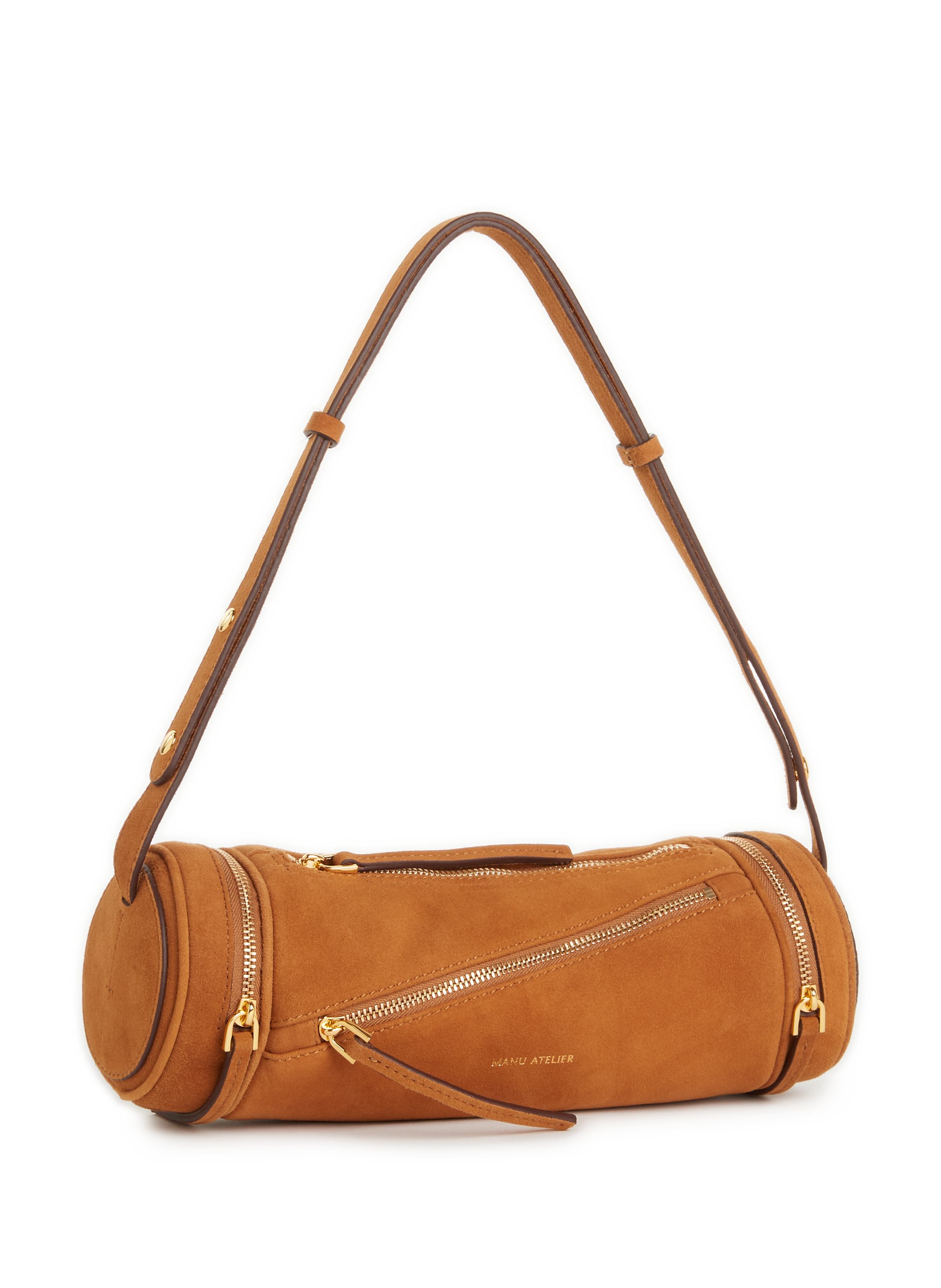 Sac à main multi-zips en suède