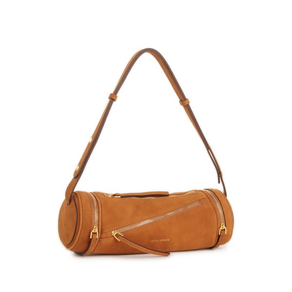 Sac à main multi-zips en suède