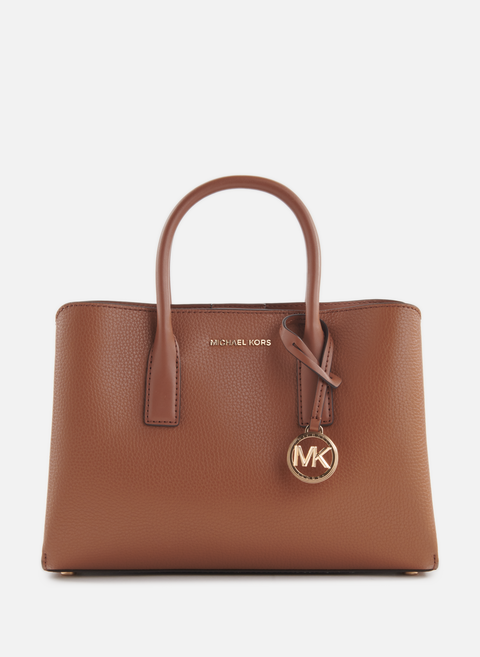 Ruthie handbag in grained leather BrownMMK 