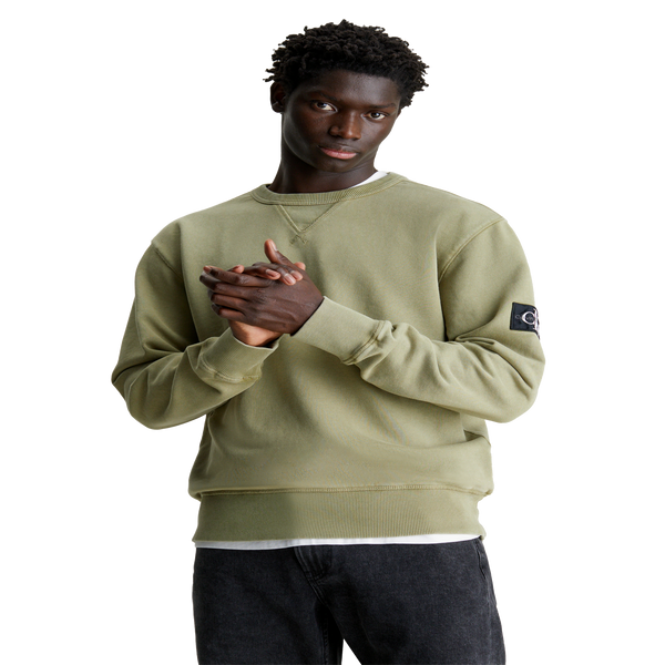 Calvin Klein Cotton Sweatshirt In Green