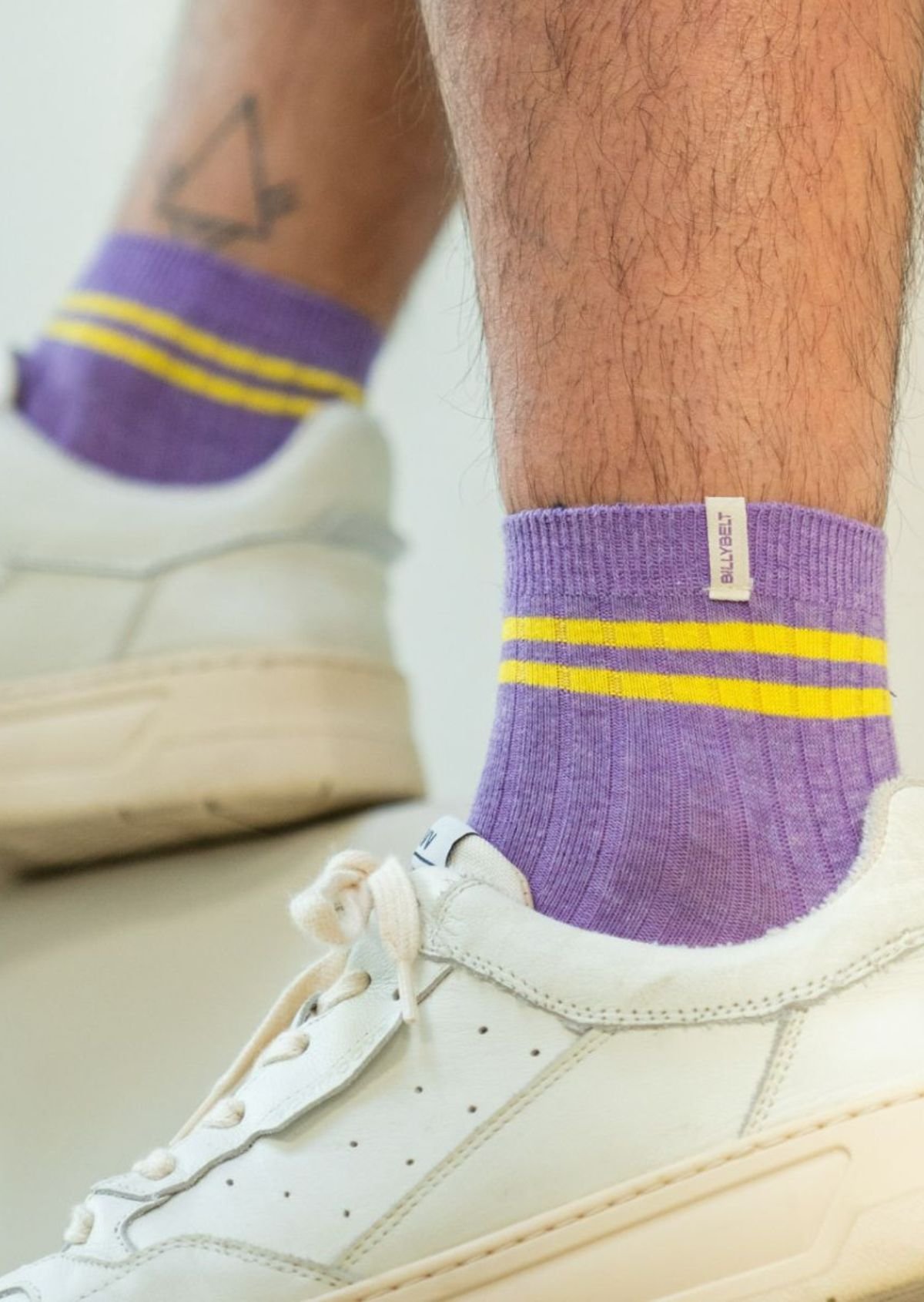 Chaussettes en coton peigné mi-hautes BILLYBELT Violet