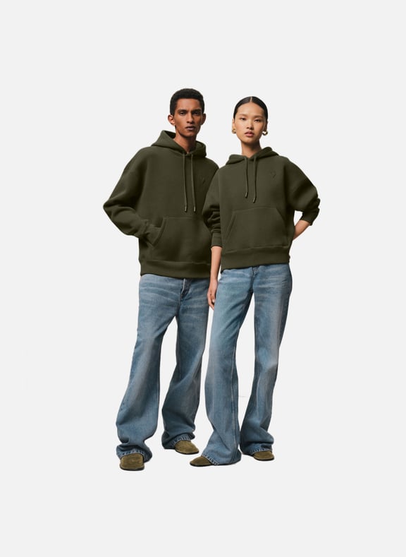 Hoodie ami de coeur unisexe Vert by AMI PARIS AMI PARIS Hoodie ami de coeur unisexe Vert