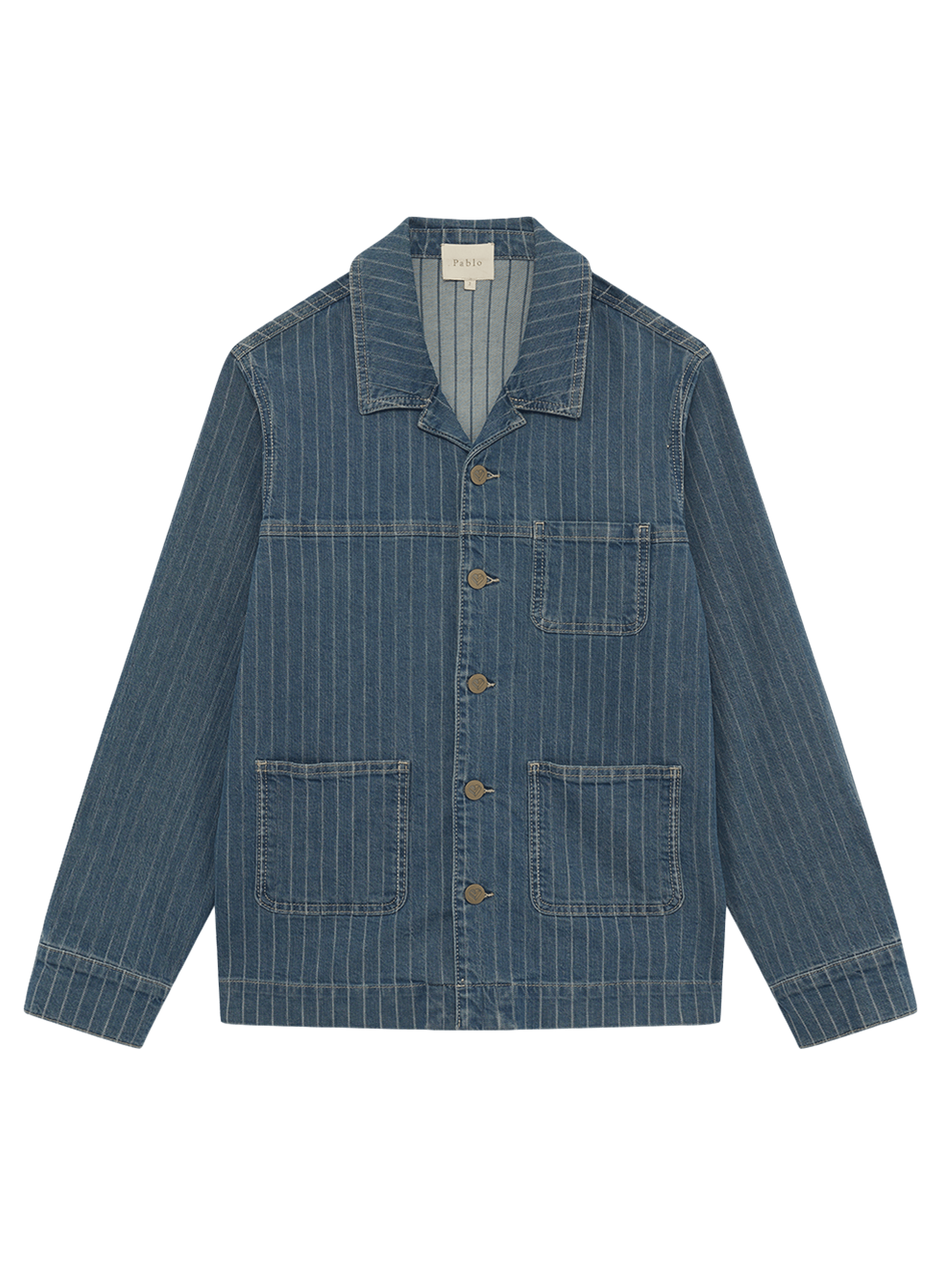 Surchemise en denim rayée - remie PABLO Bleu