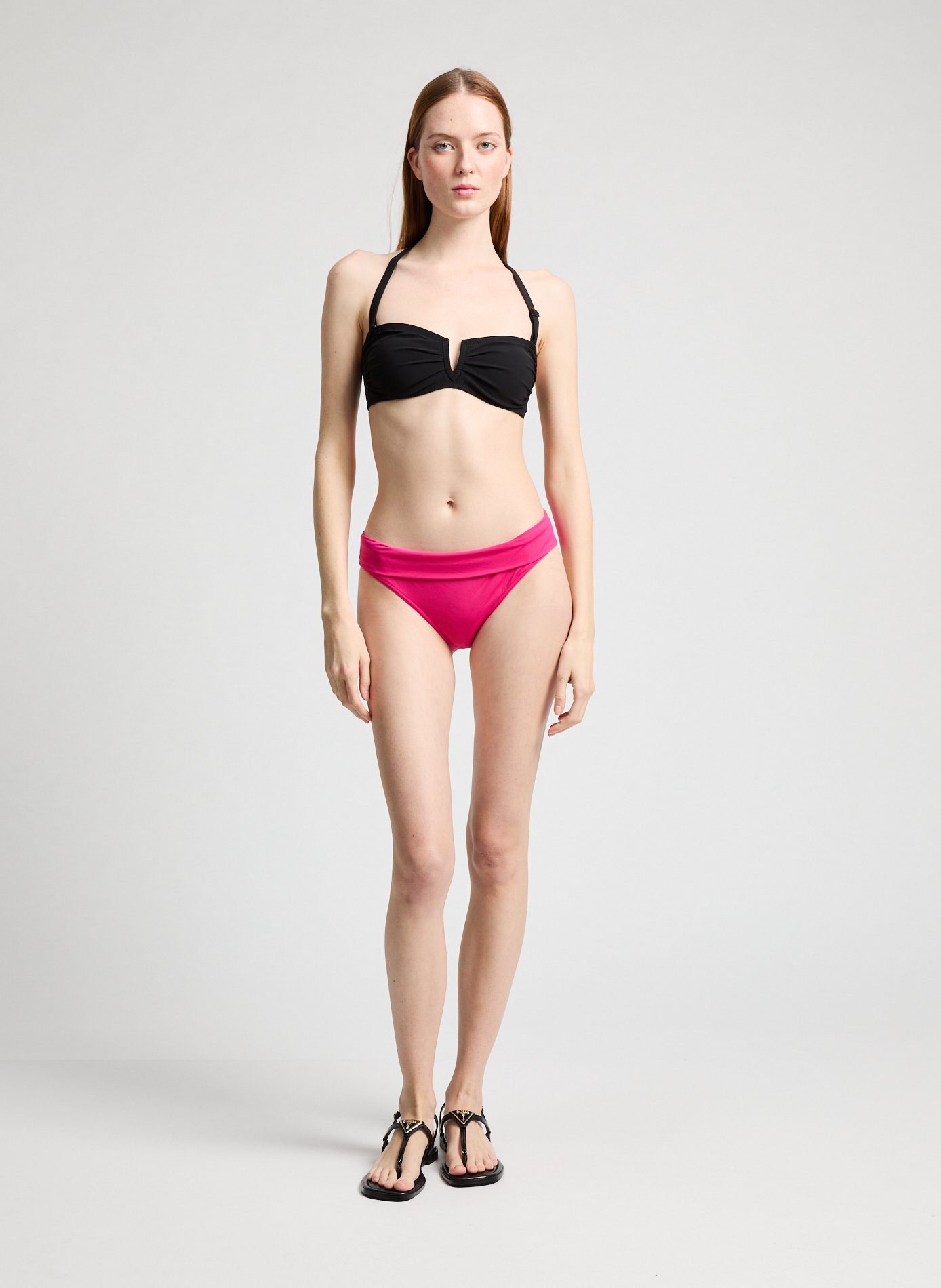 Bas de maillot uni  BANANA MOON Rose