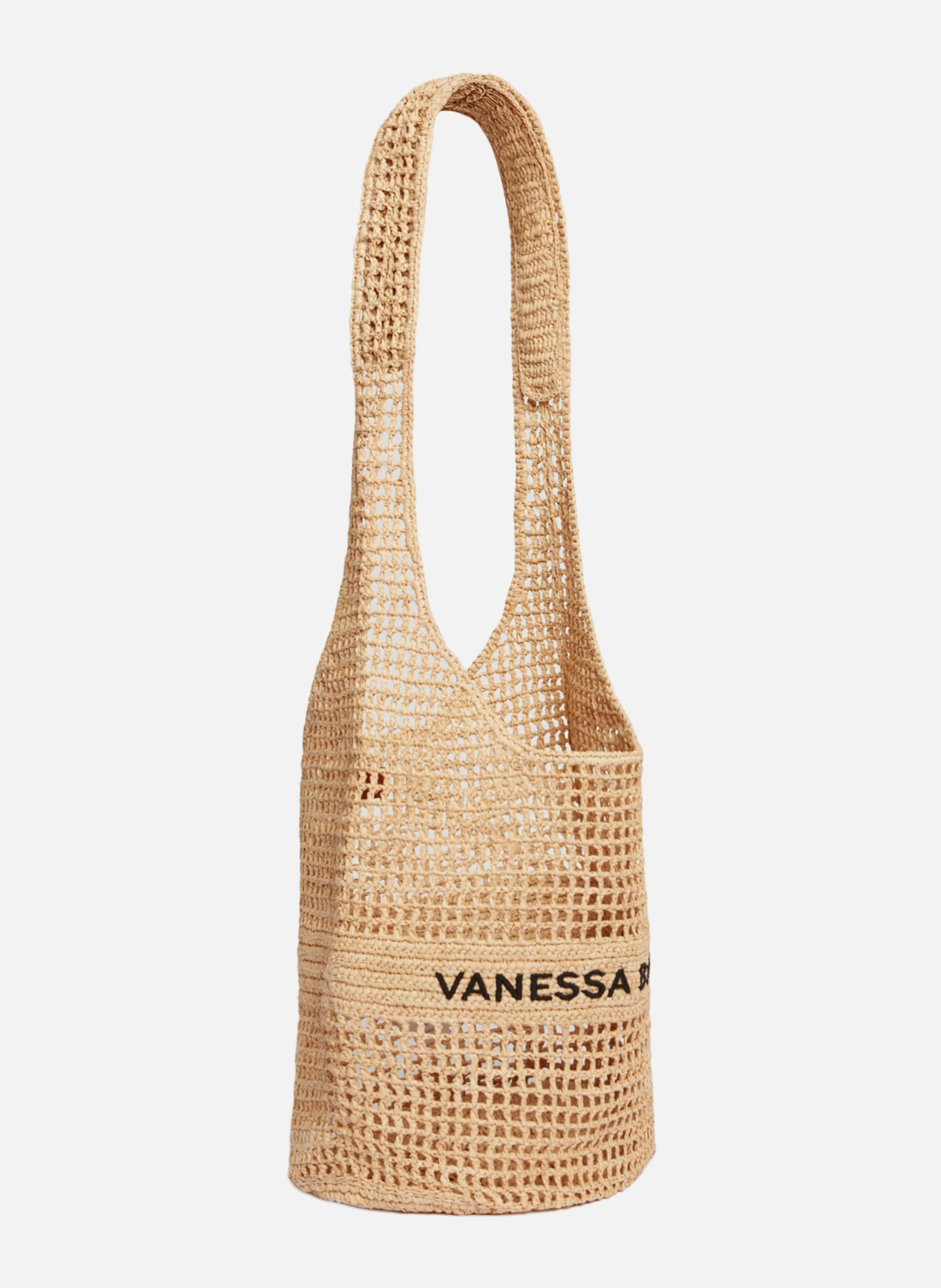 Sac hobo en raphia VANESSA BRUNO Beige