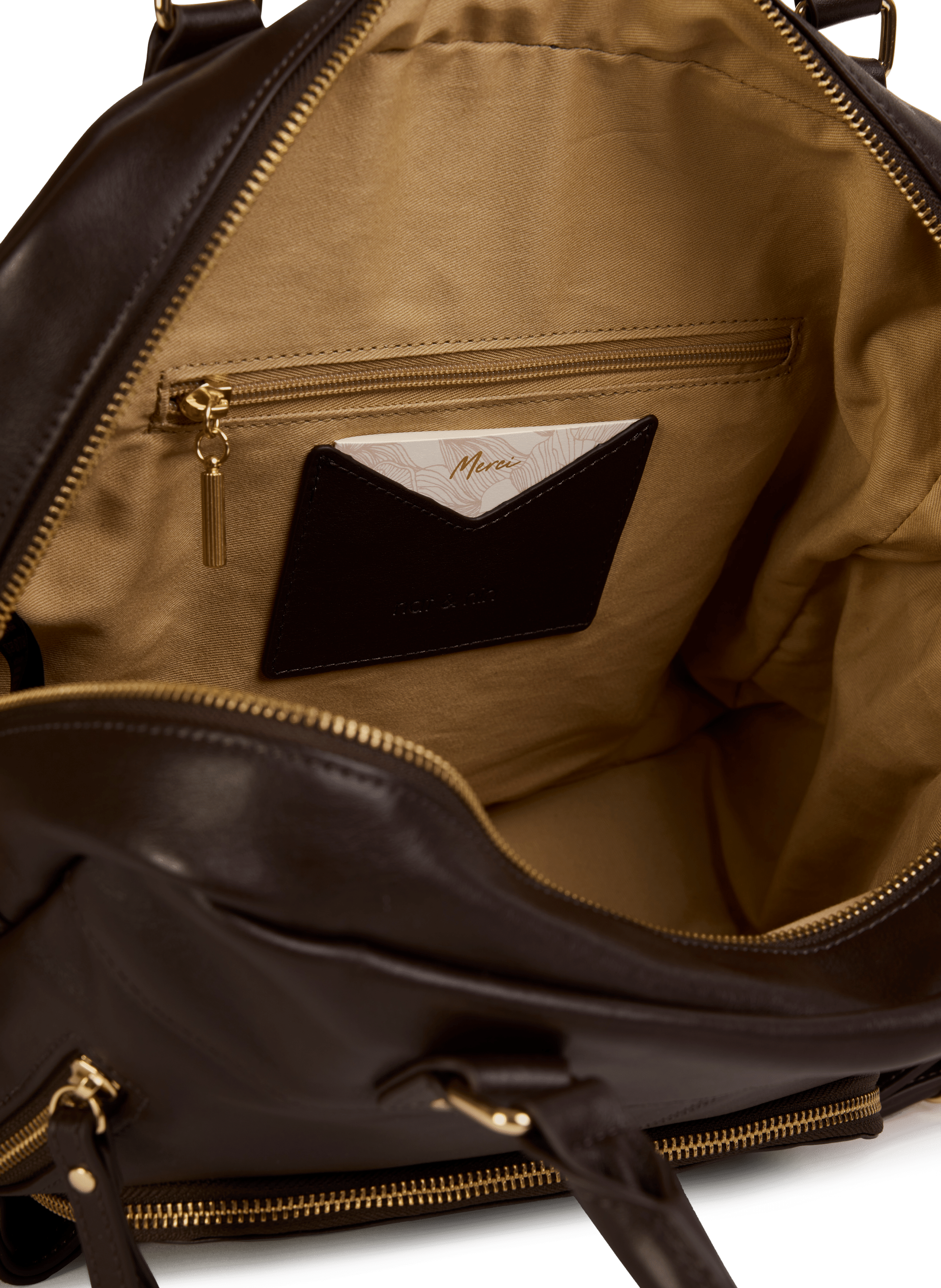 Sac à main Macy en cuir NAT &amp; NIN Marron