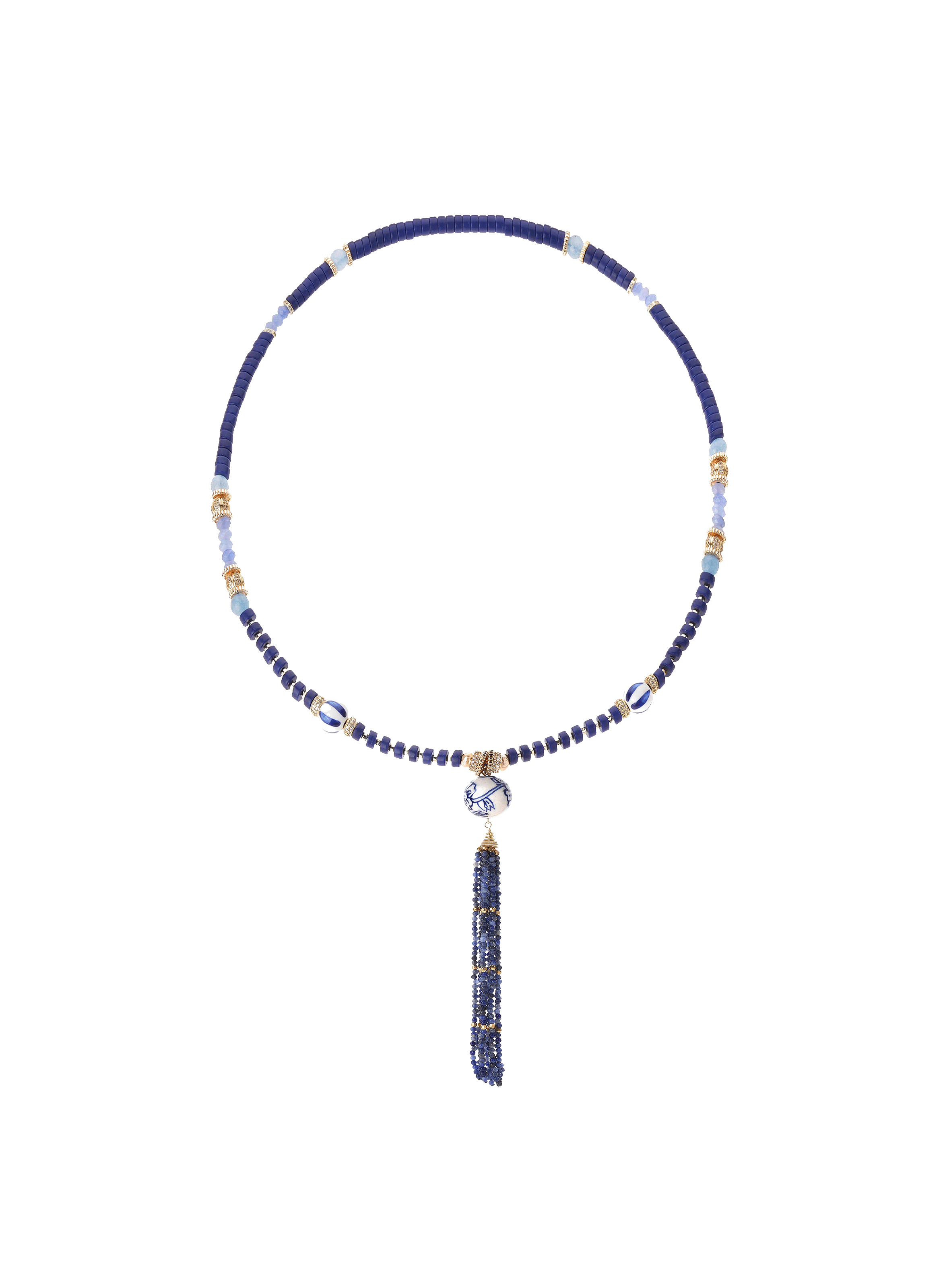 Collier de perles akante HIPANEMA Bleu