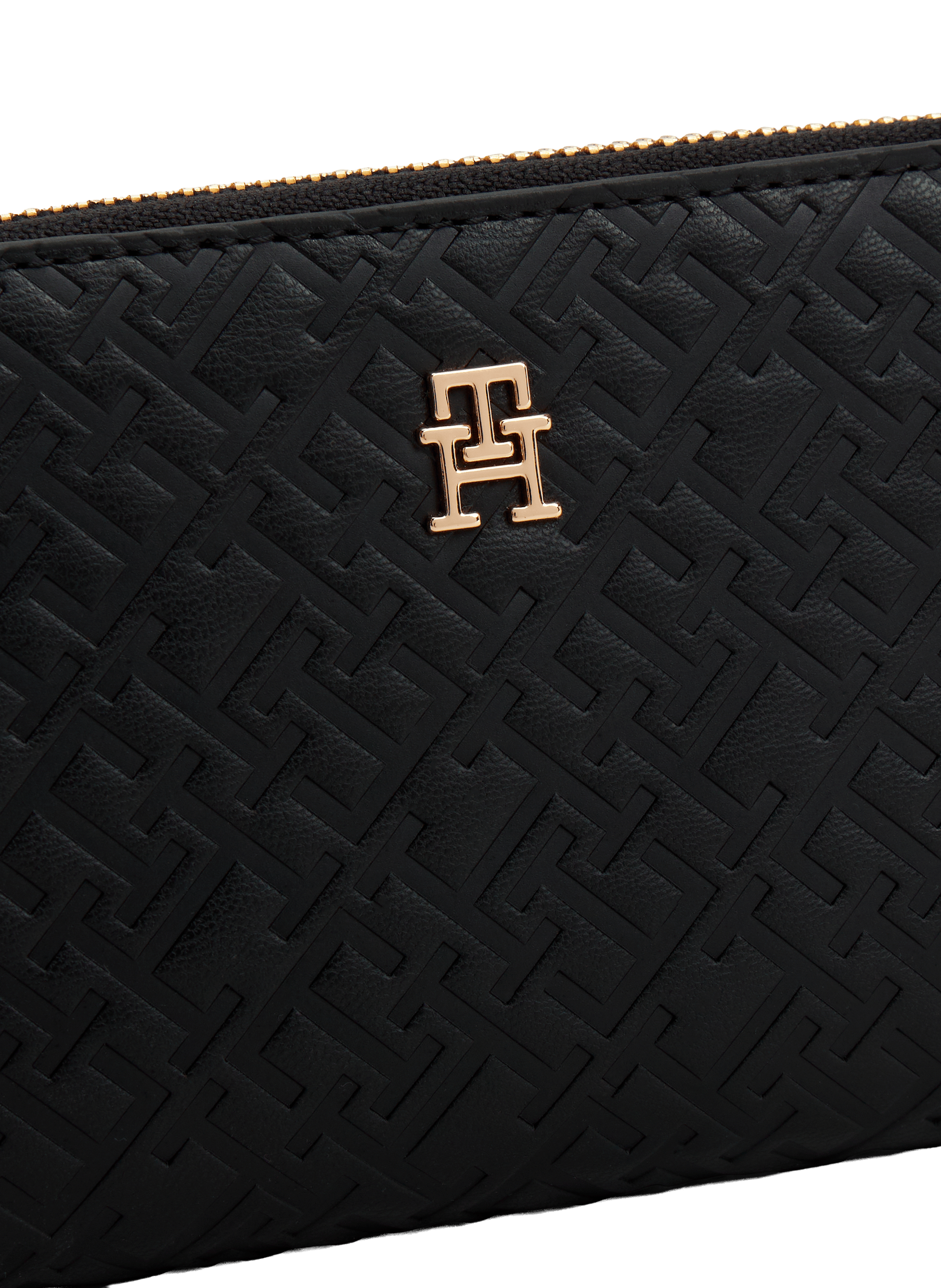 Porte-monnaie texturé TOMMY HILFIGER Noir