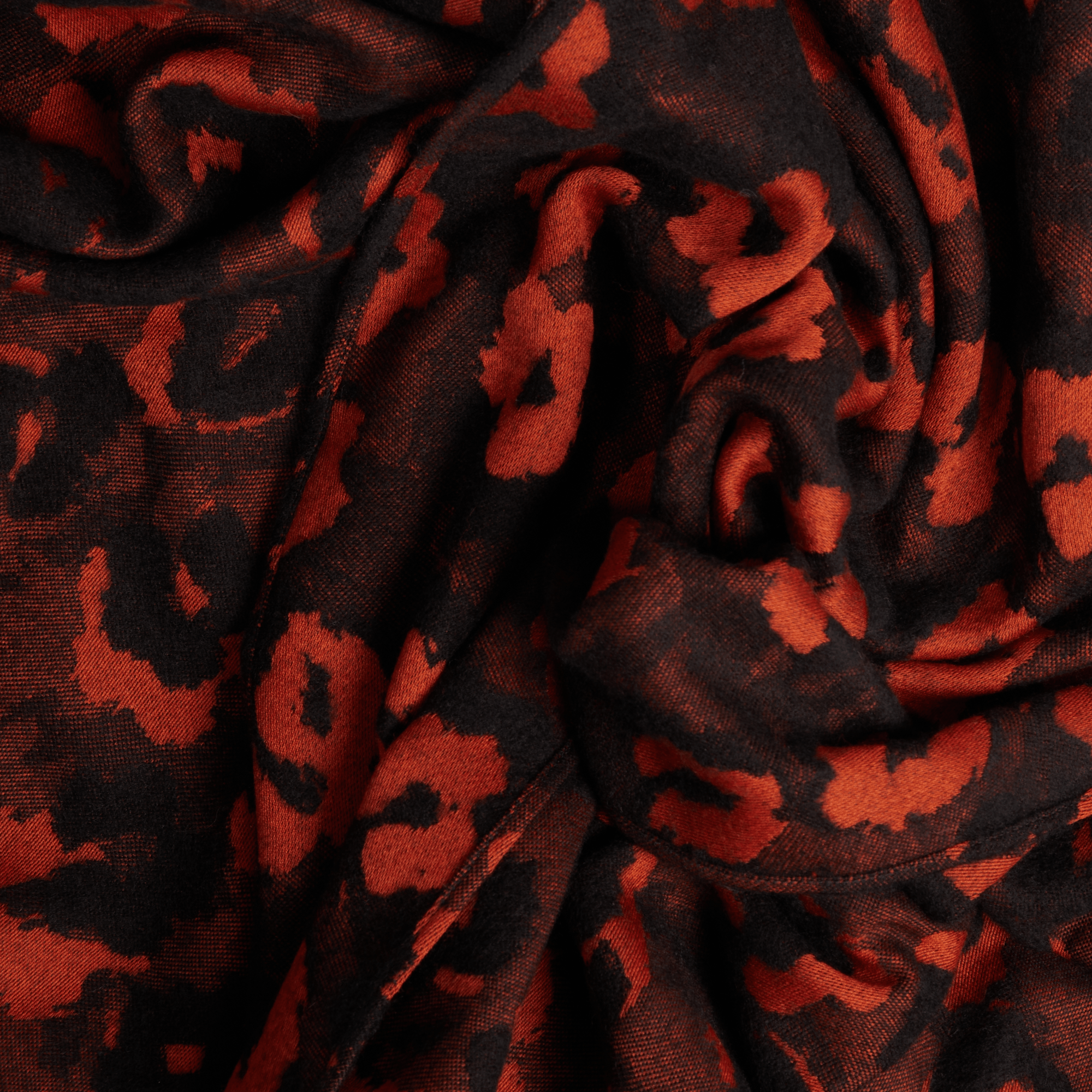 Etole 190 motif léopard mania en laine LANCEL Rouge