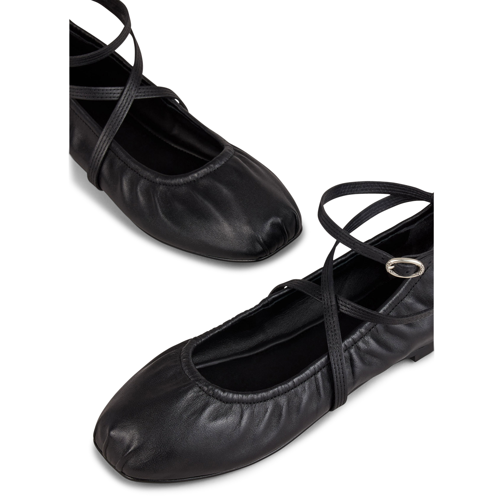 Ballerines en cuir calda BA&SH Noir