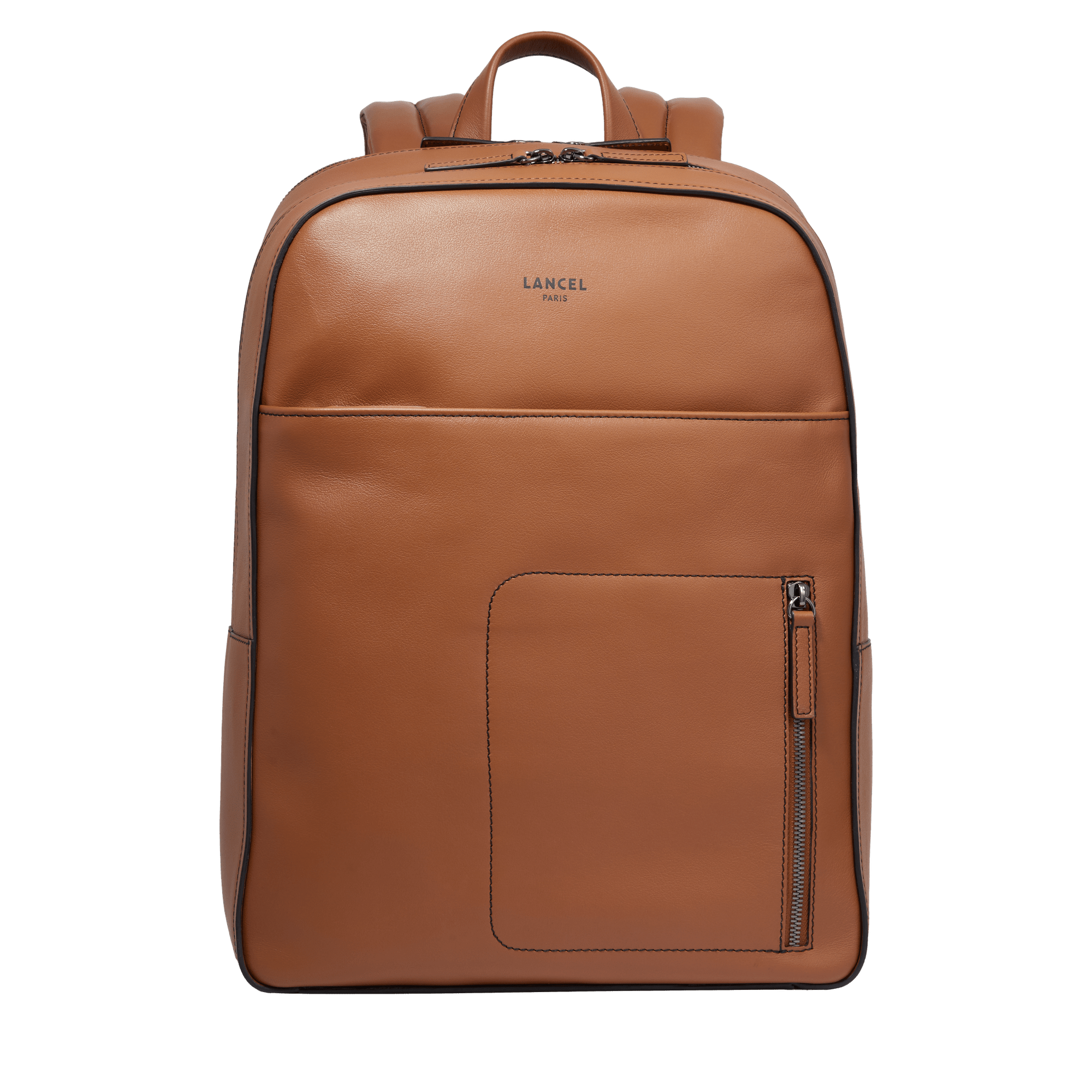 Sac à dos 15"6 max de lancel en cuir LANCEL Marron