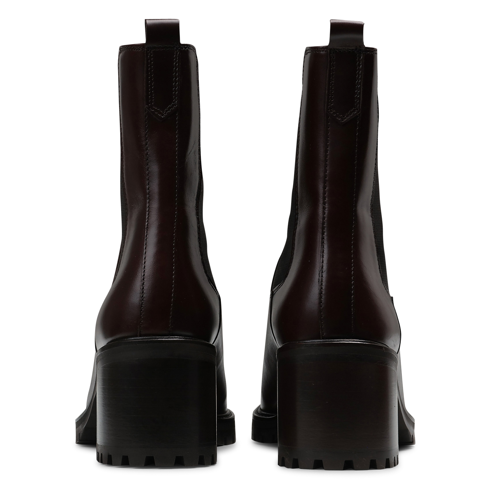 Bottines à talons en cuir n°559 RIVECOUR Marron