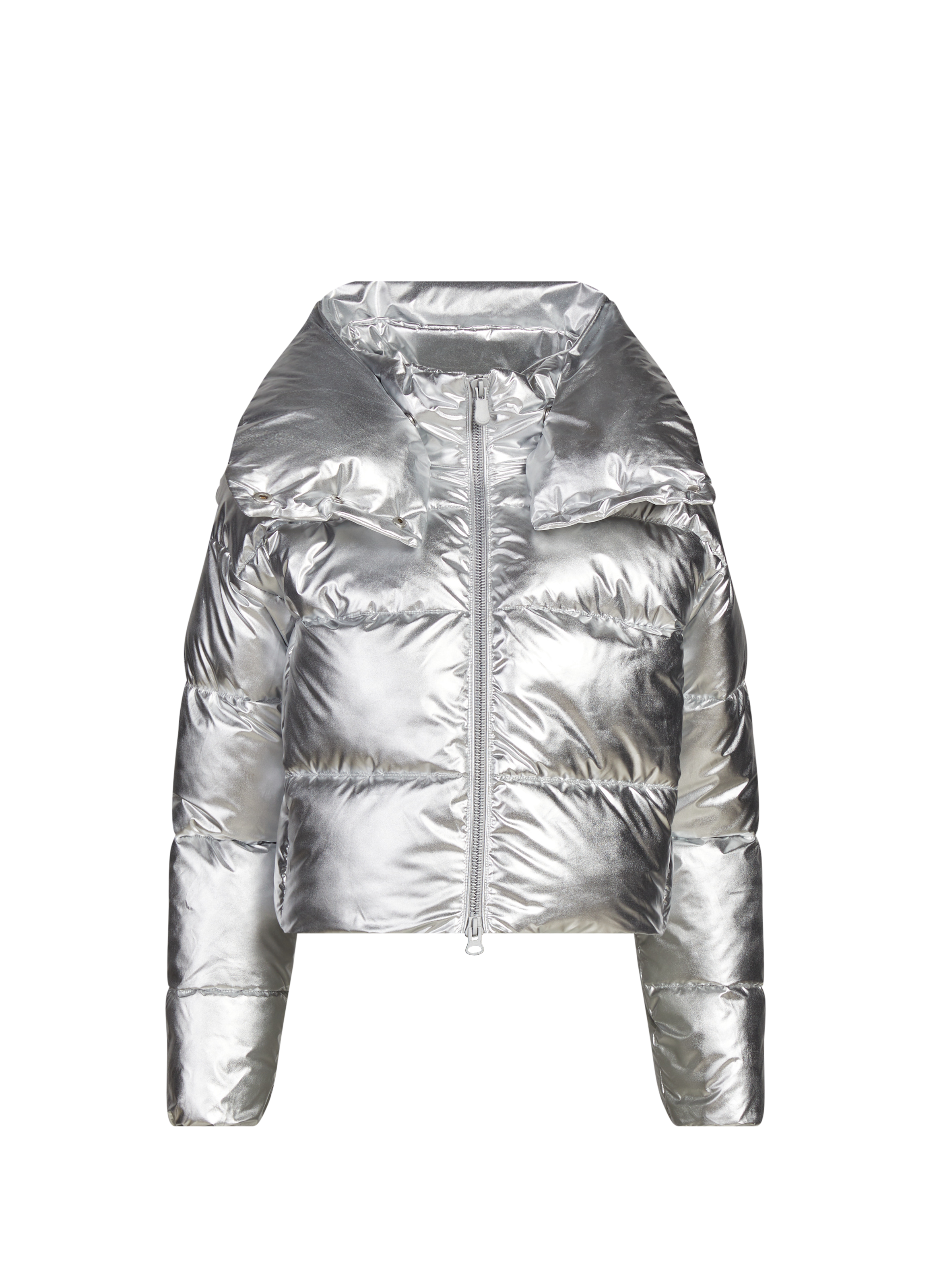SAVE THE DUCK Short quilted down jacket Grey