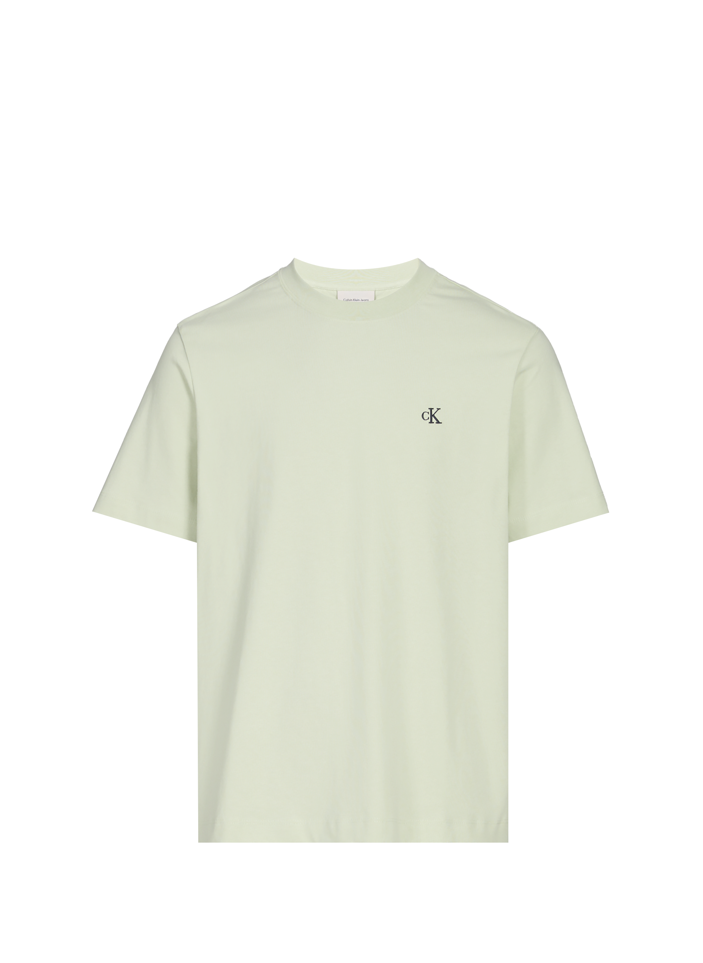 T-shirt à col rond en coton CALVIN KLEIN Vert