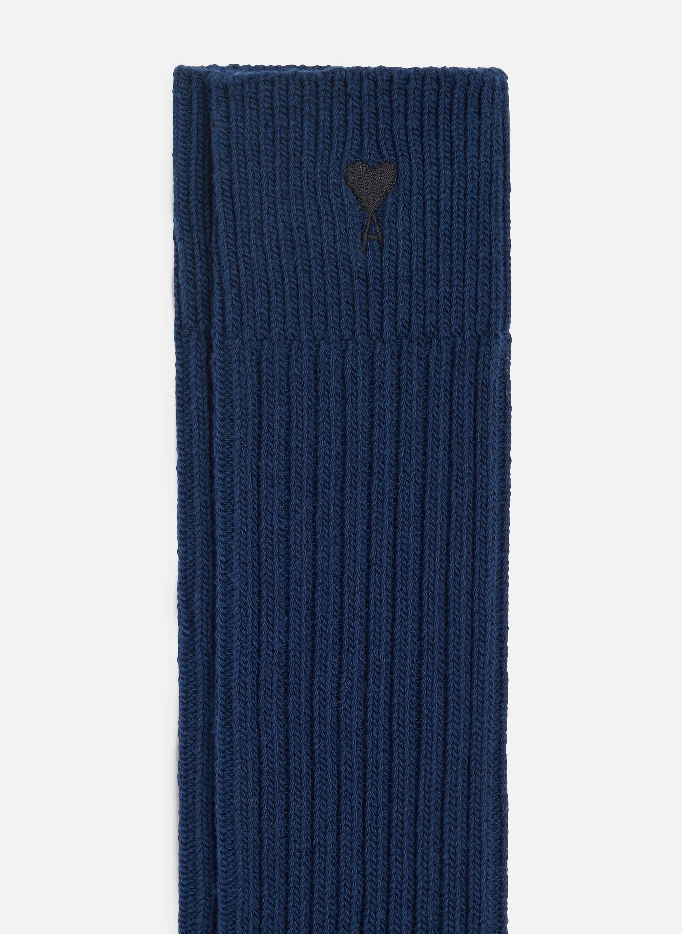 Chaussettes ami de coeur noir unisexes en coton AMI PARIS Bleu