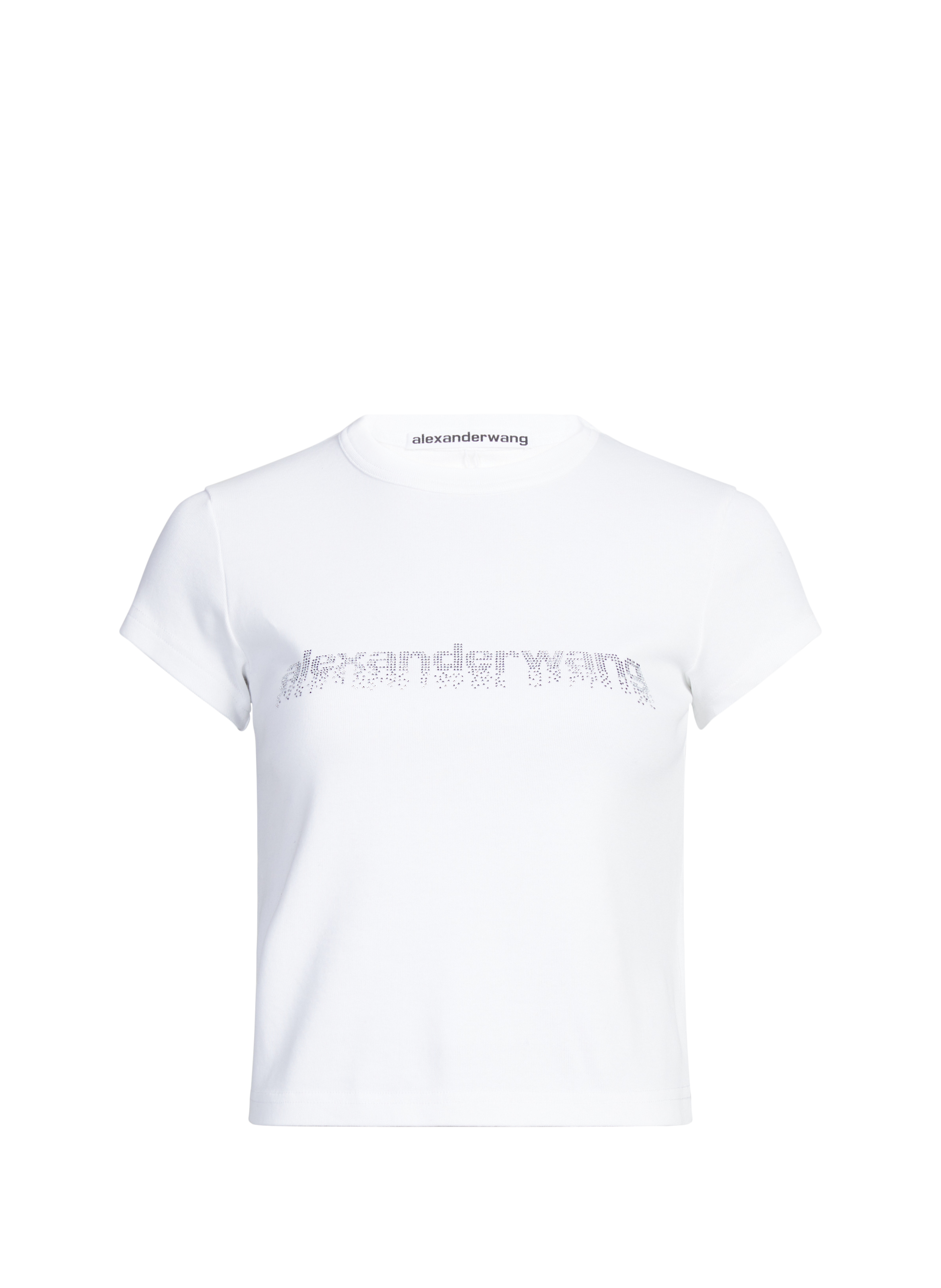 Top court à logo  ALEXANDER WANG Blanc