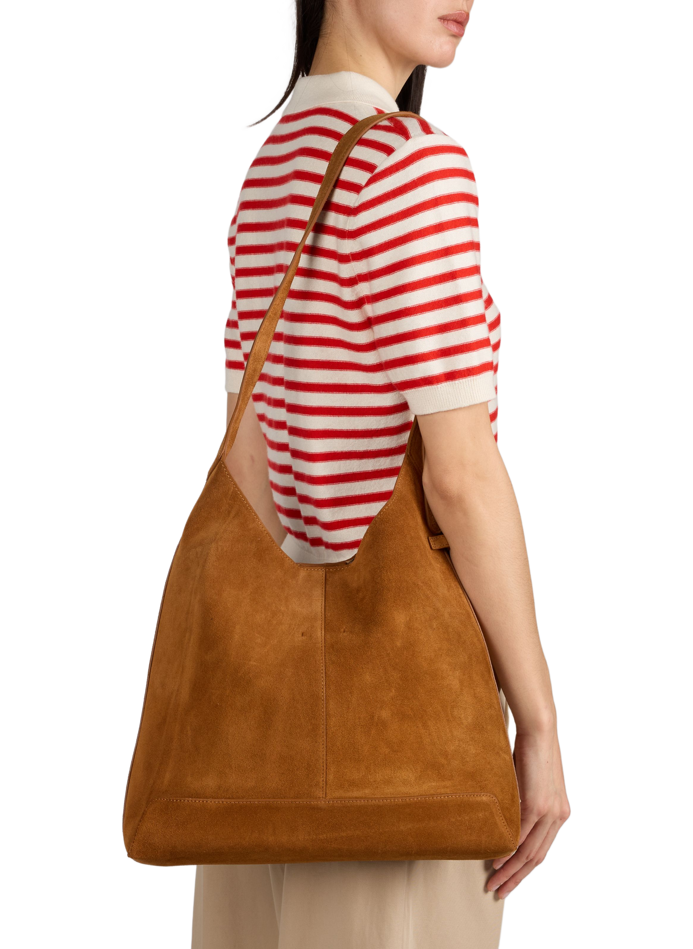 Donna suede leather shoulder bag NAT & NIN Brown