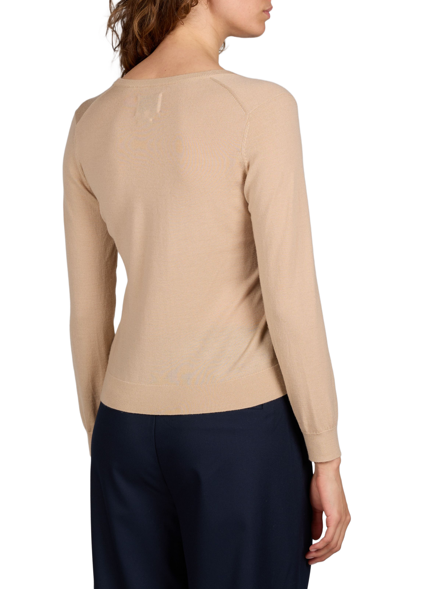 Pull droit Aria en laine mérinos AU PRINTEMPS PARIS Beige