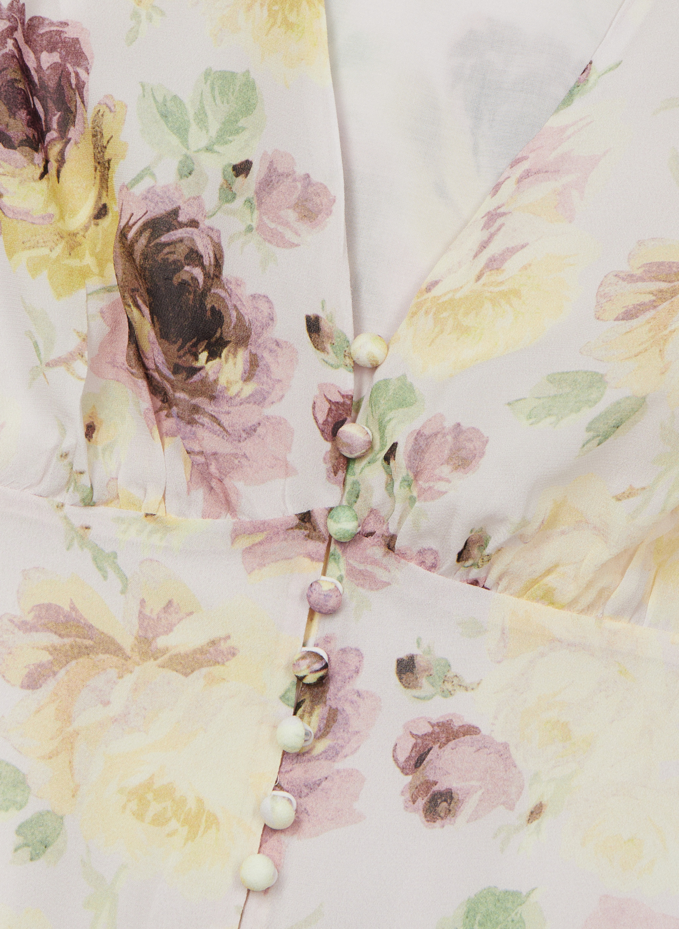 Top détails boutons imprimé THE KOOPLES Rose