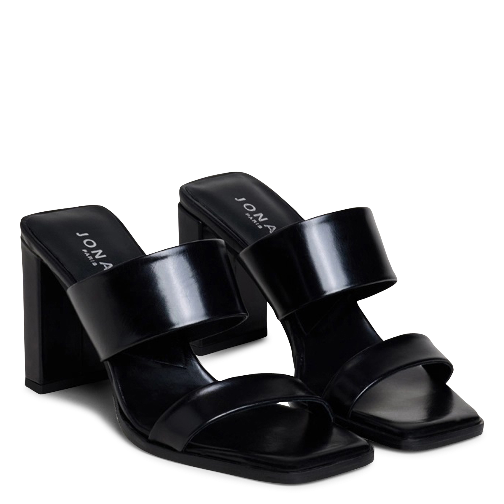 Mules en cuir britney JONAK Noir