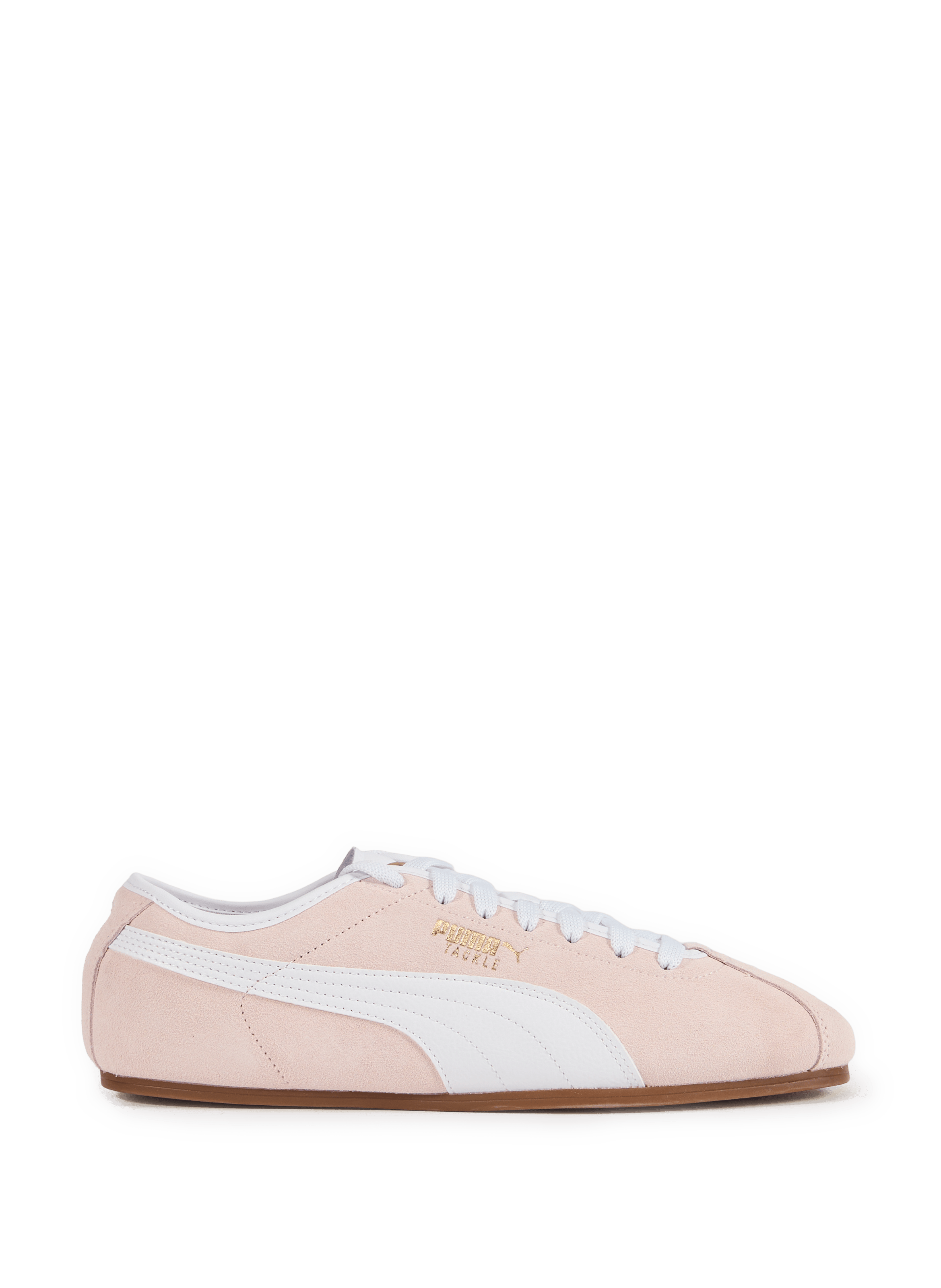 Suede and Mixed Leather Tackle Sneakers PUMA Pink