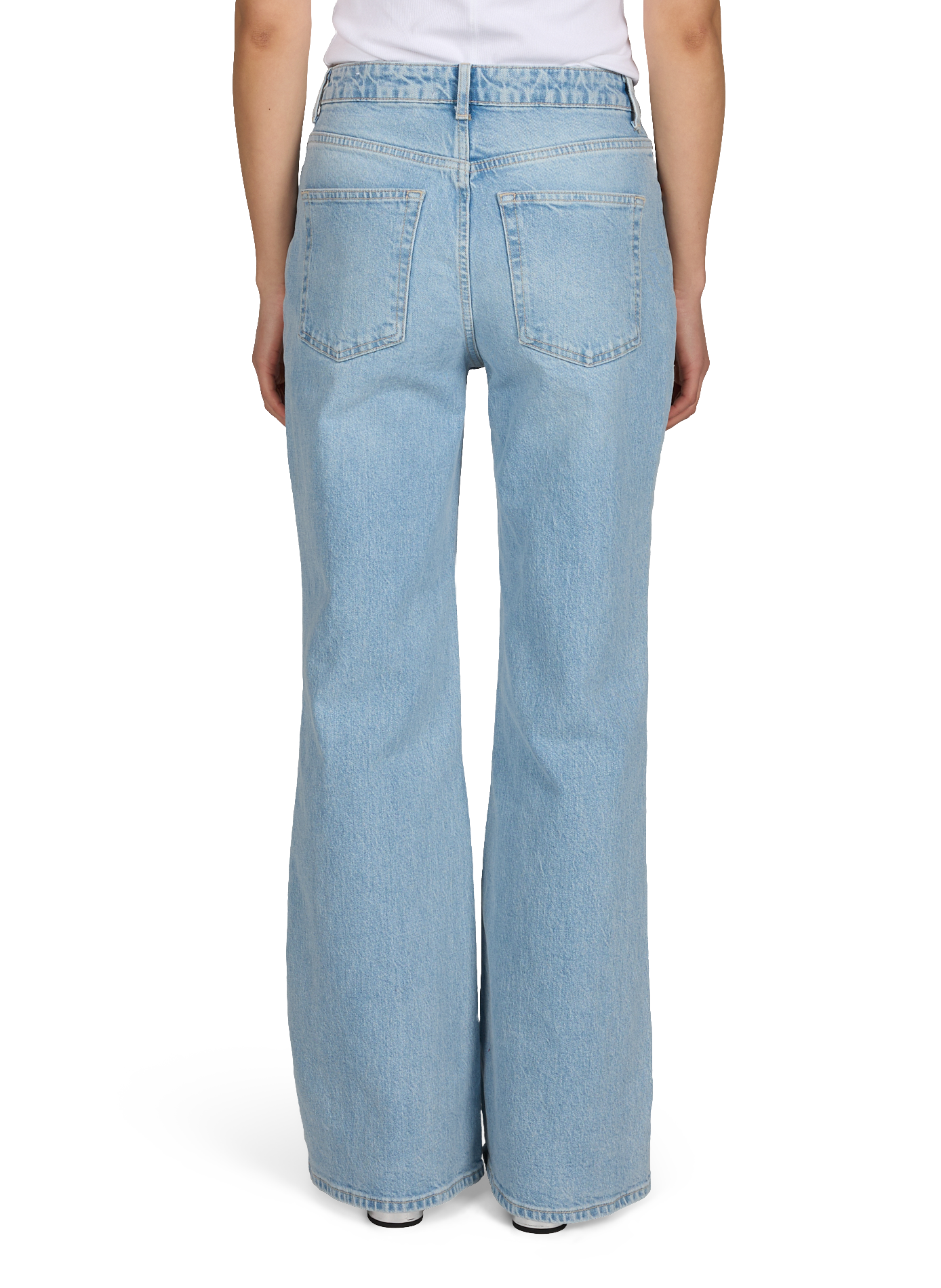 Straight leg jeans Tsmarie in cotton TOPSHOP Beige