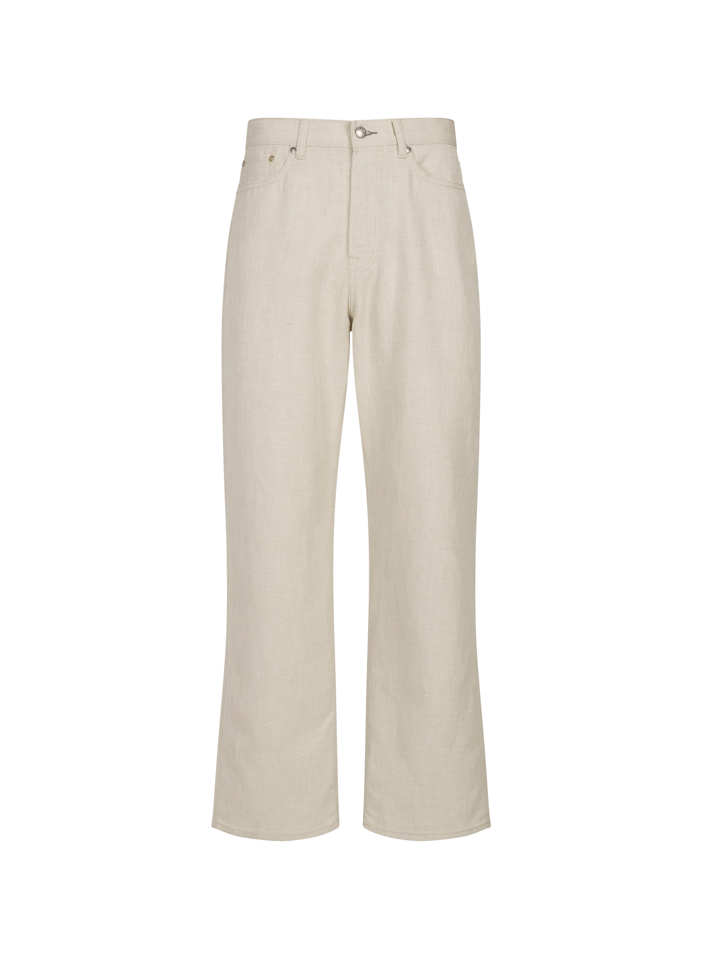 Wide-leg cotton and linen trousers PAUL SMITH Beige
