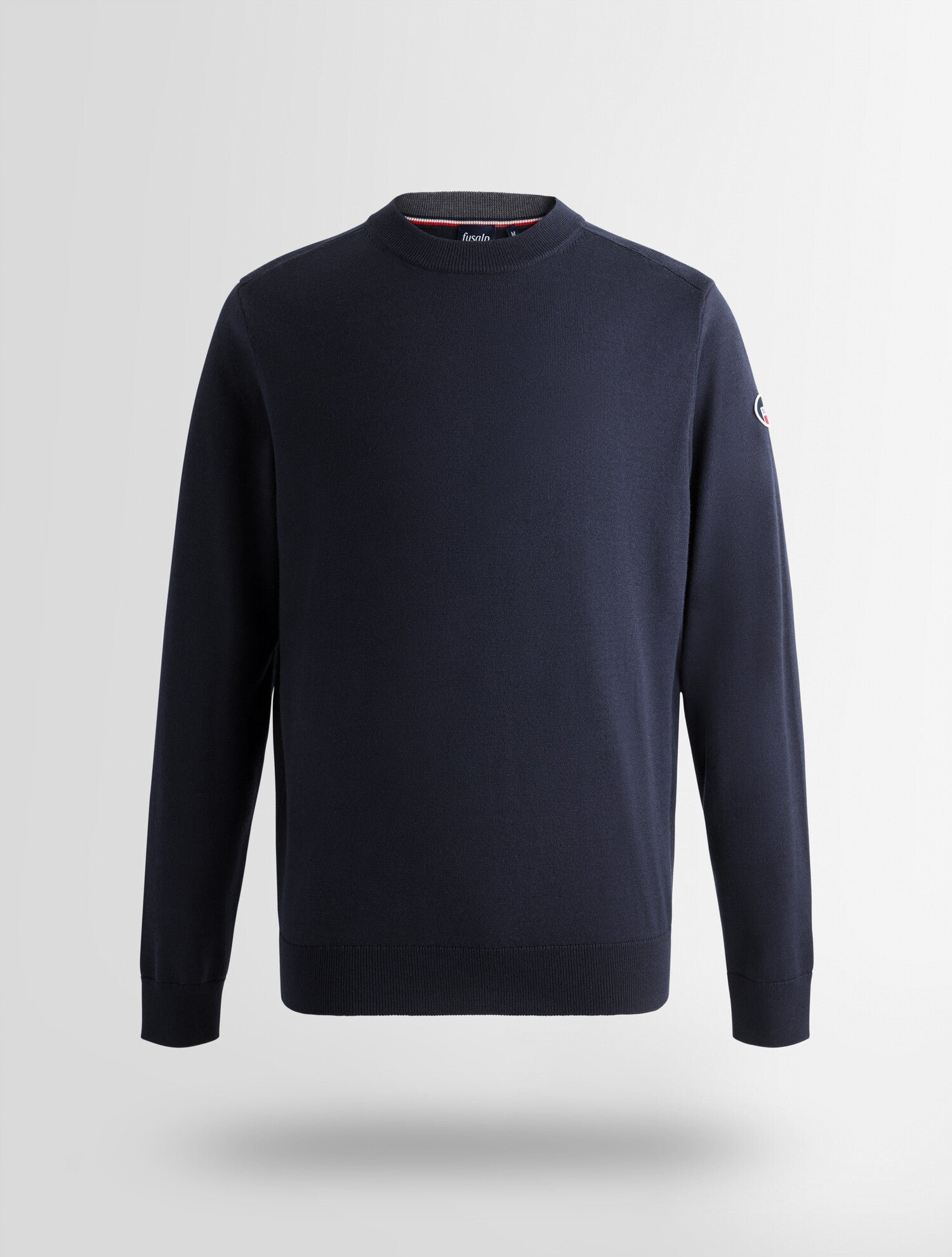 Pull joryn col rond coupe ajustée FUSALP Bleu