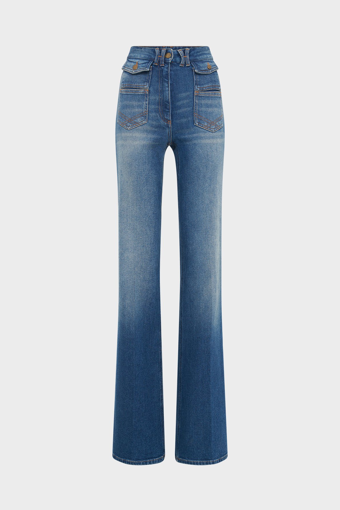 Jean flare denim brut - anna GERARD DAREL Bleu