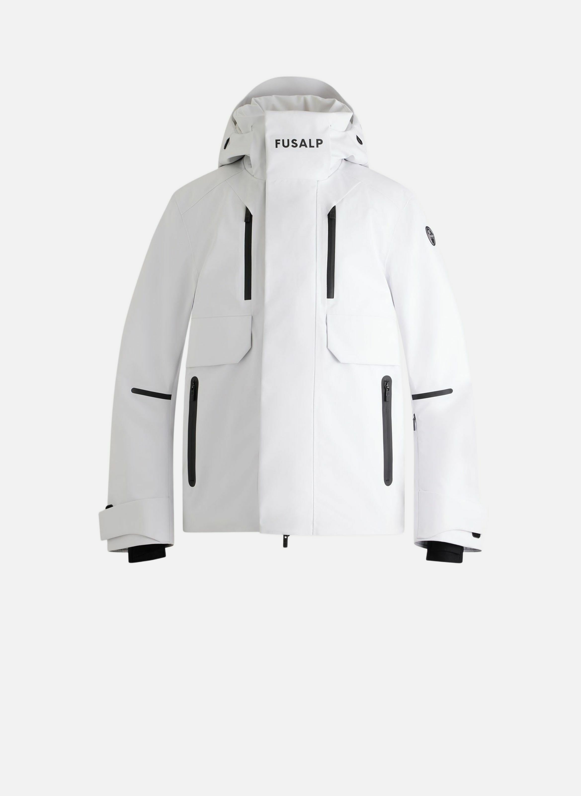 Veste de ski john col capuche coupe regular FUSALP Blanc