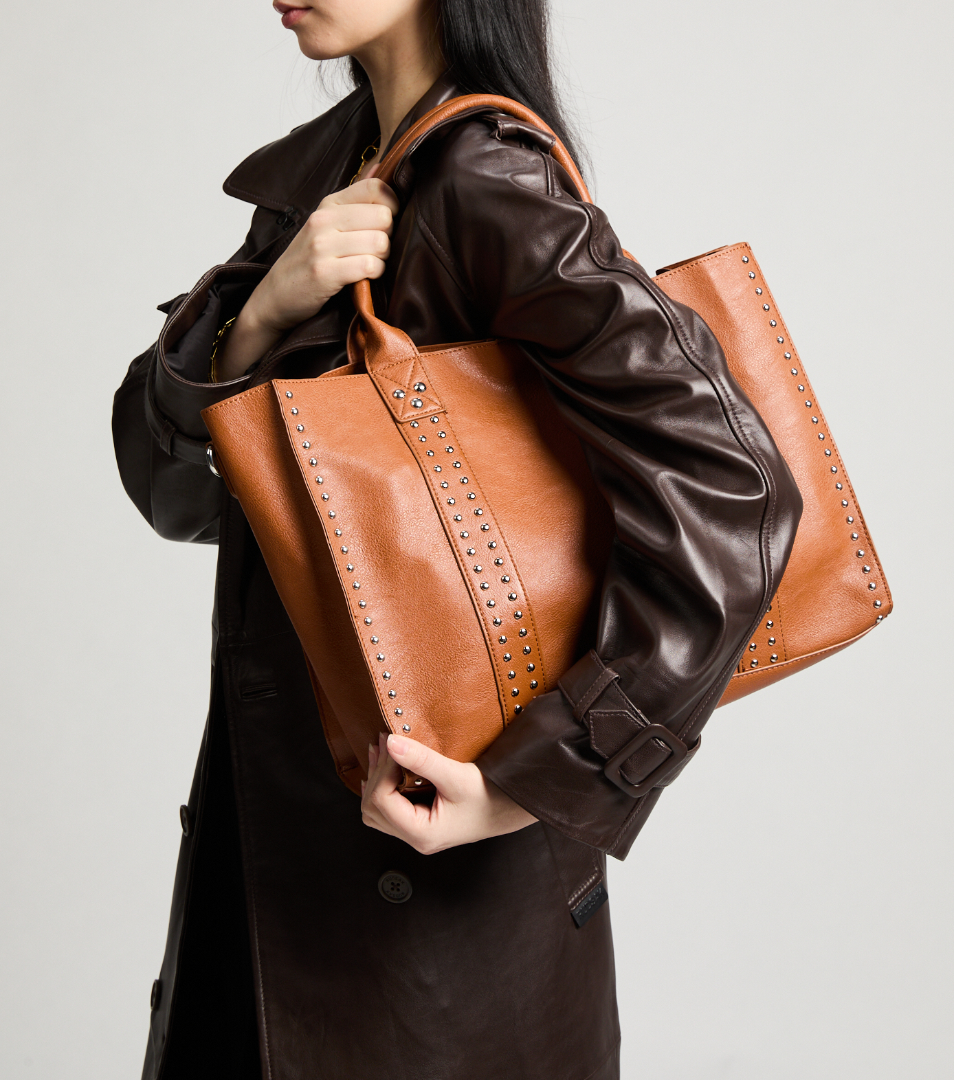 Tote bag AU PRINTEMPS PARIS Brown