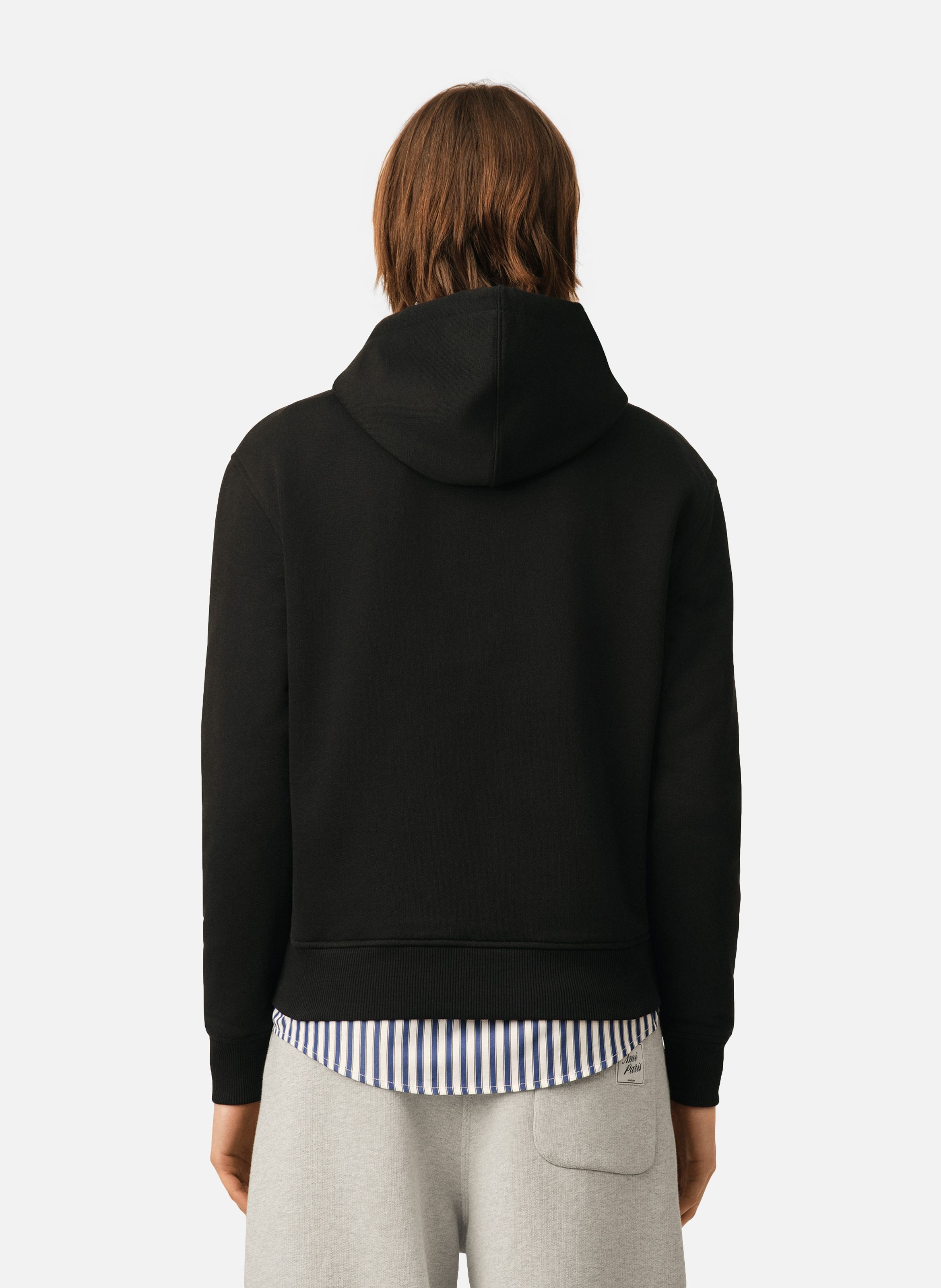 Hoodie ami de coeur rouge unisexe AMI PARIS Noir