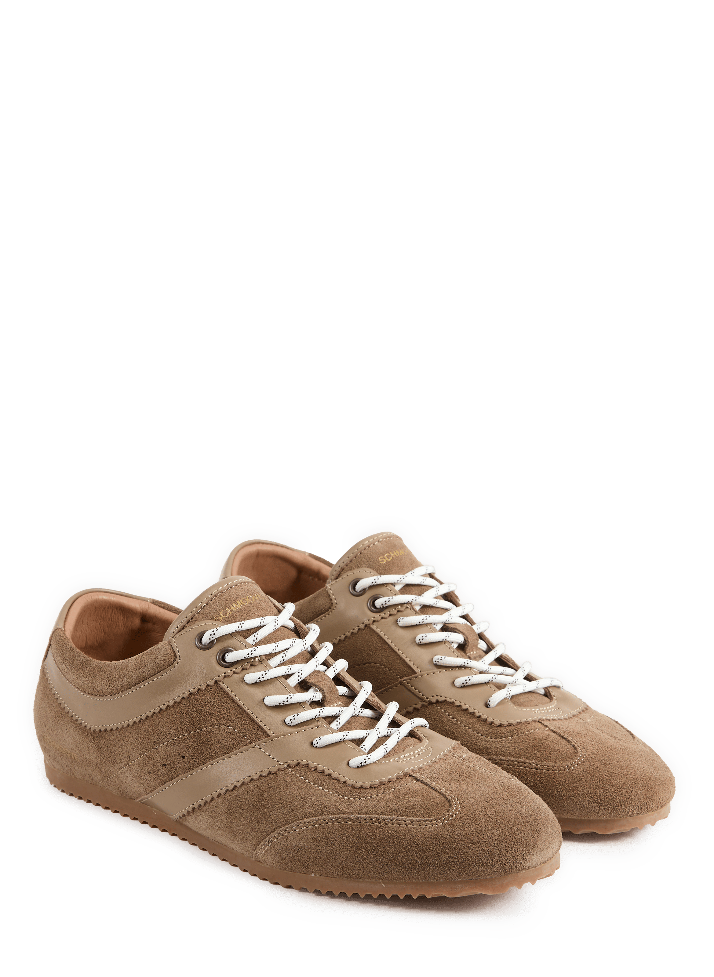 Lage leren sneakers SCHMOOVE Bruin