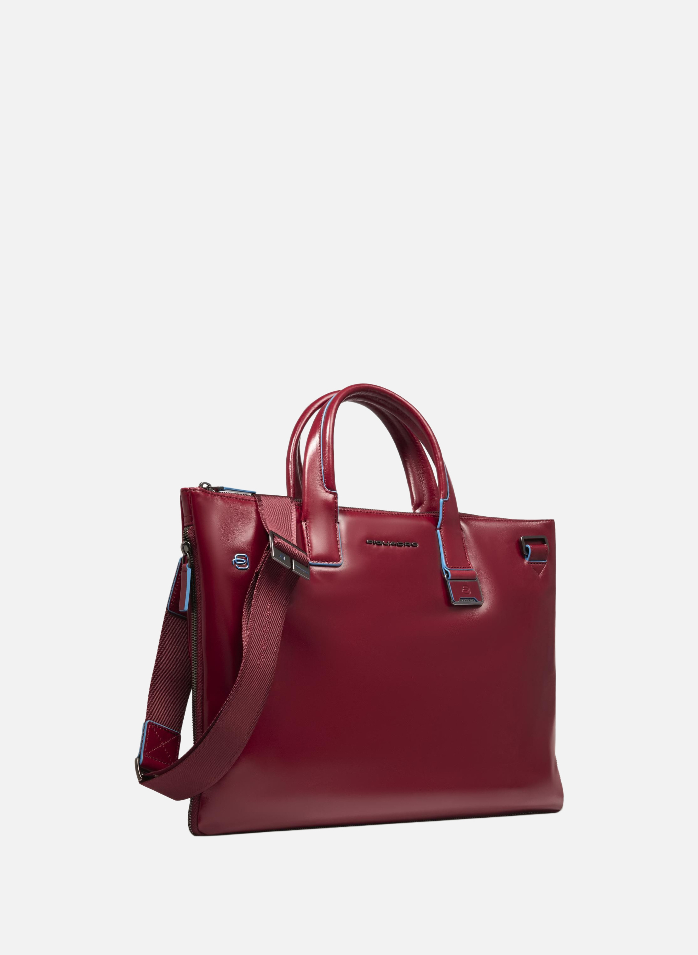 Sac fin pour ordinateur 15,6", extensible PIQUADRO Rouge