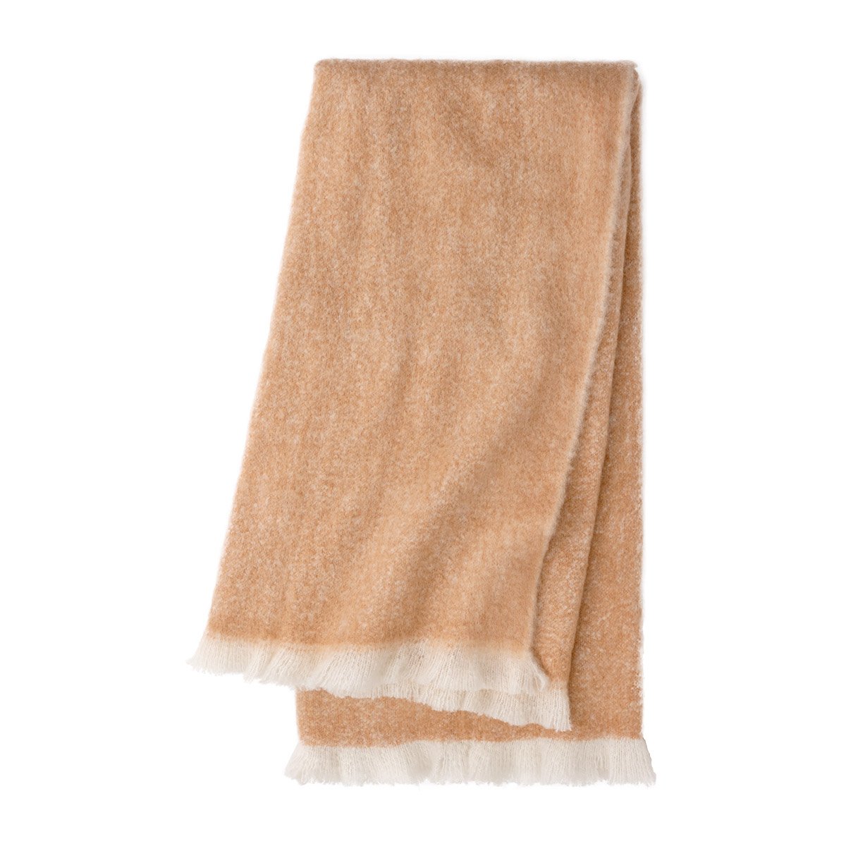 Plaid en mohair, nimbus  Sienne
