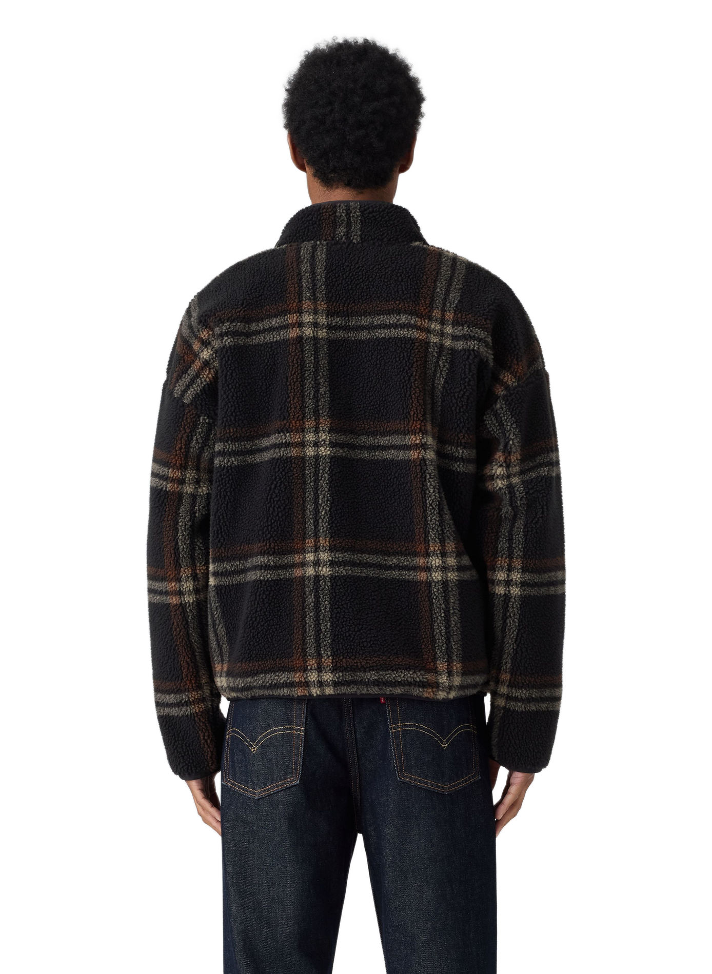 Flauschige Jacke mit Stehkragen LEVI'S Schwarz