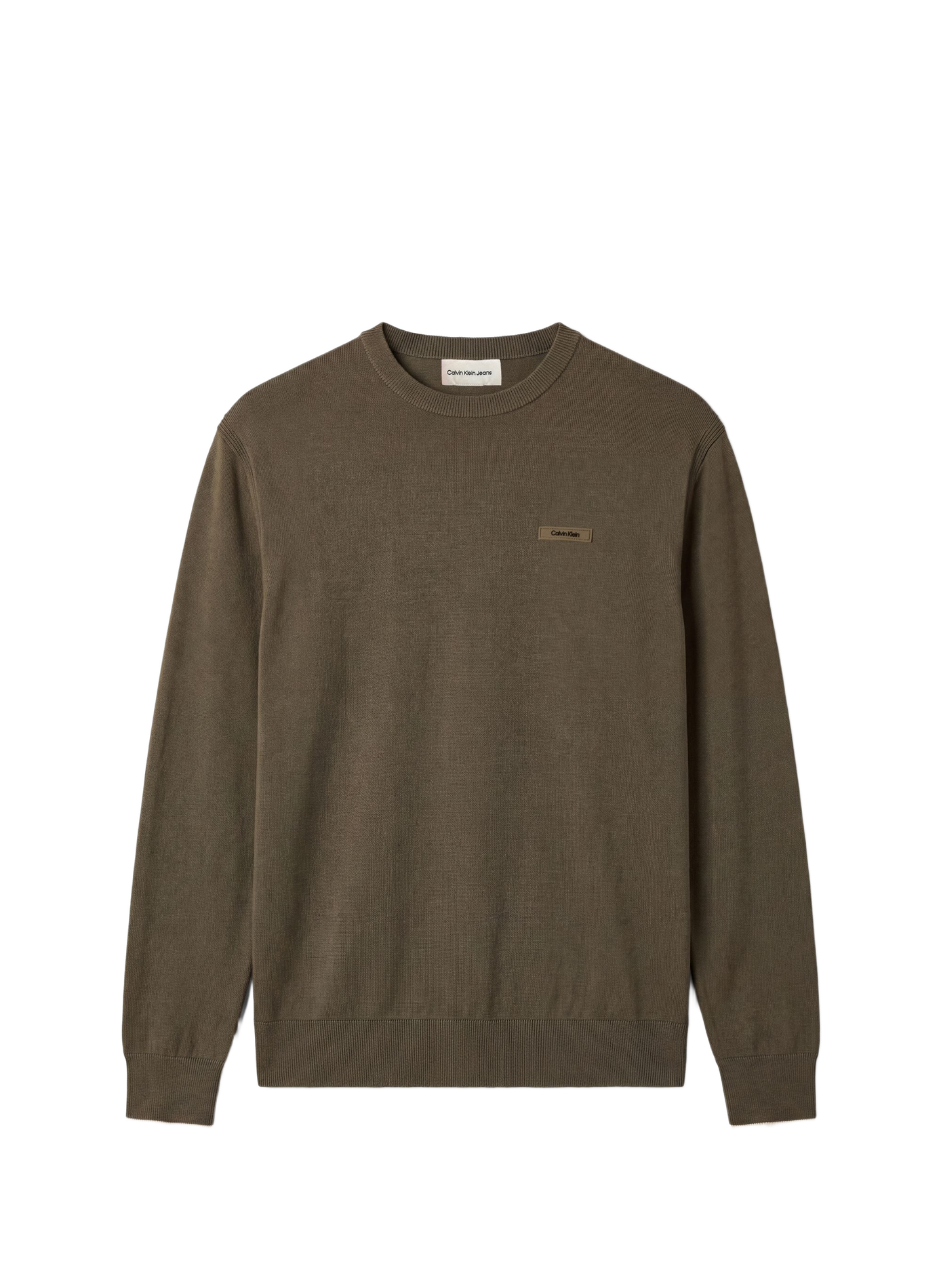 Pull manches longues à logo  CALVIN KLEIN Khaki