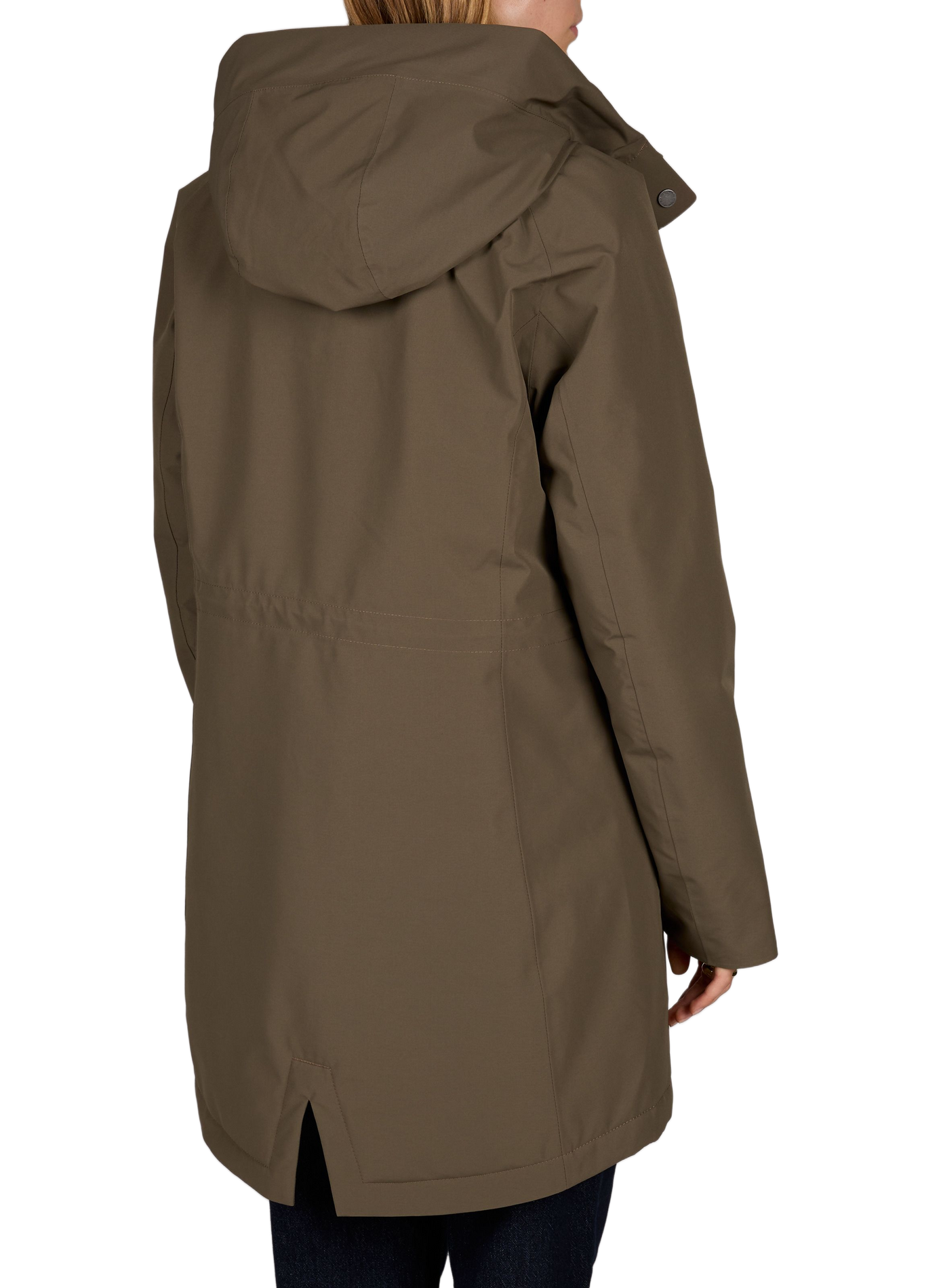 Effen parka met capuchon in middellange lengte DIDRIKSONS Bruin