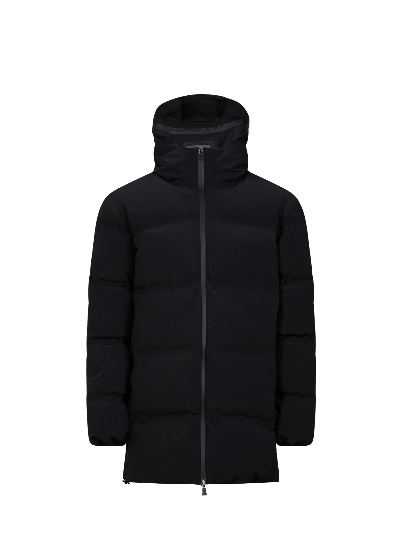 Quilted straight fit high neck puffer jacket HERNO Black