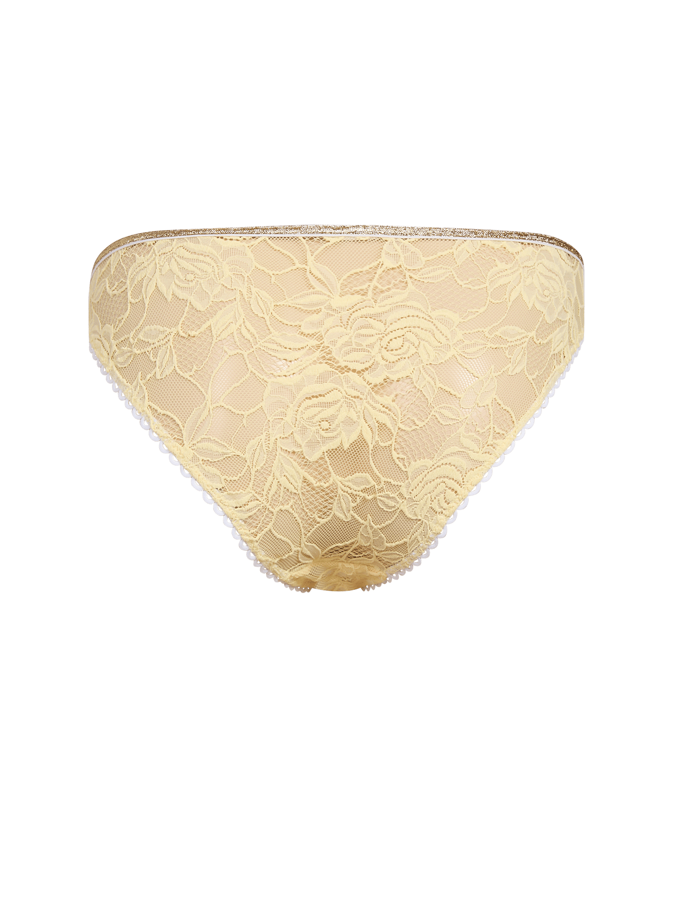Tangaslip aus Spitze LA NOUVELLE Gelb