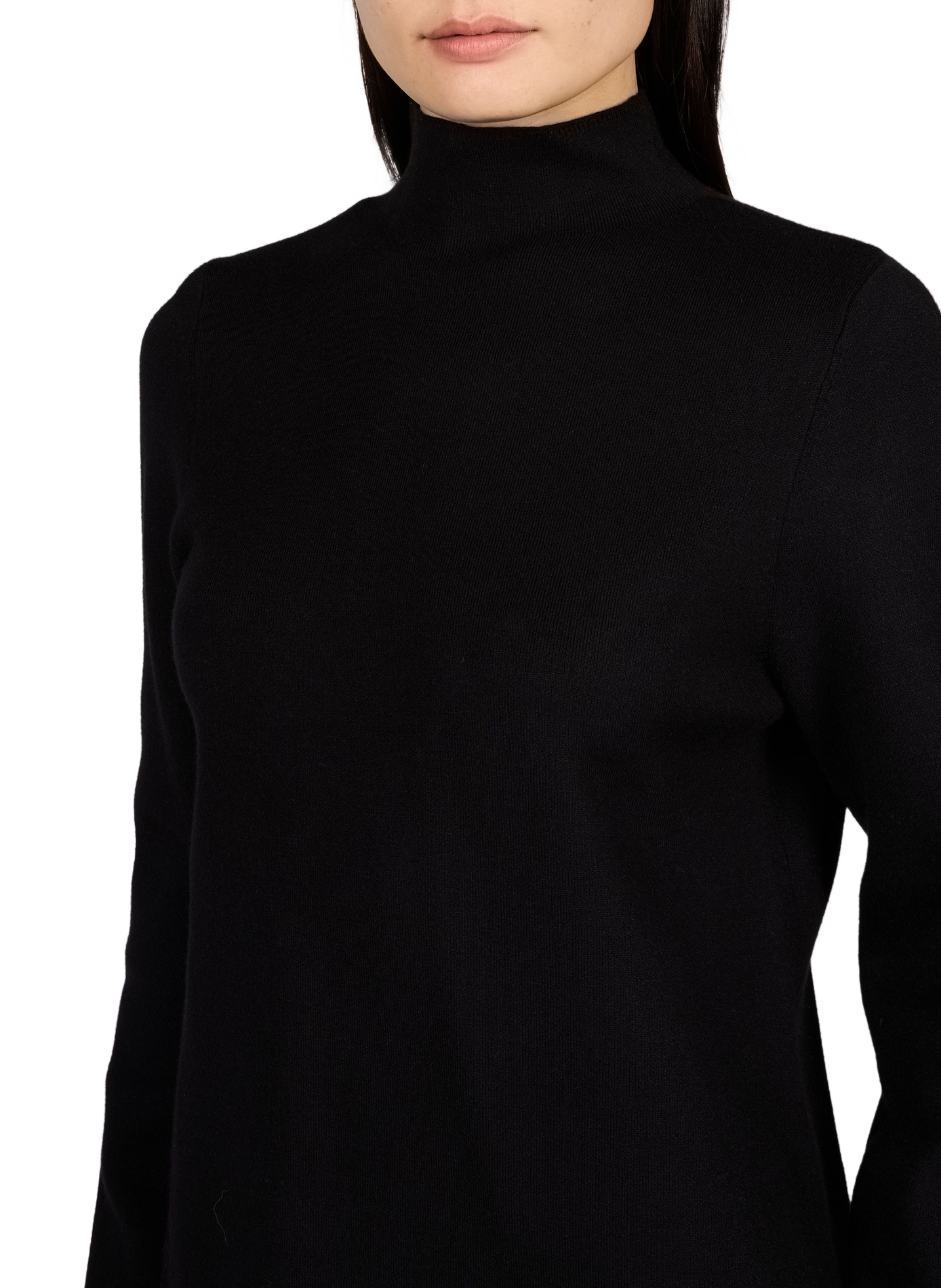 Straight high-neck sweater dress LAURE+MAX Black
