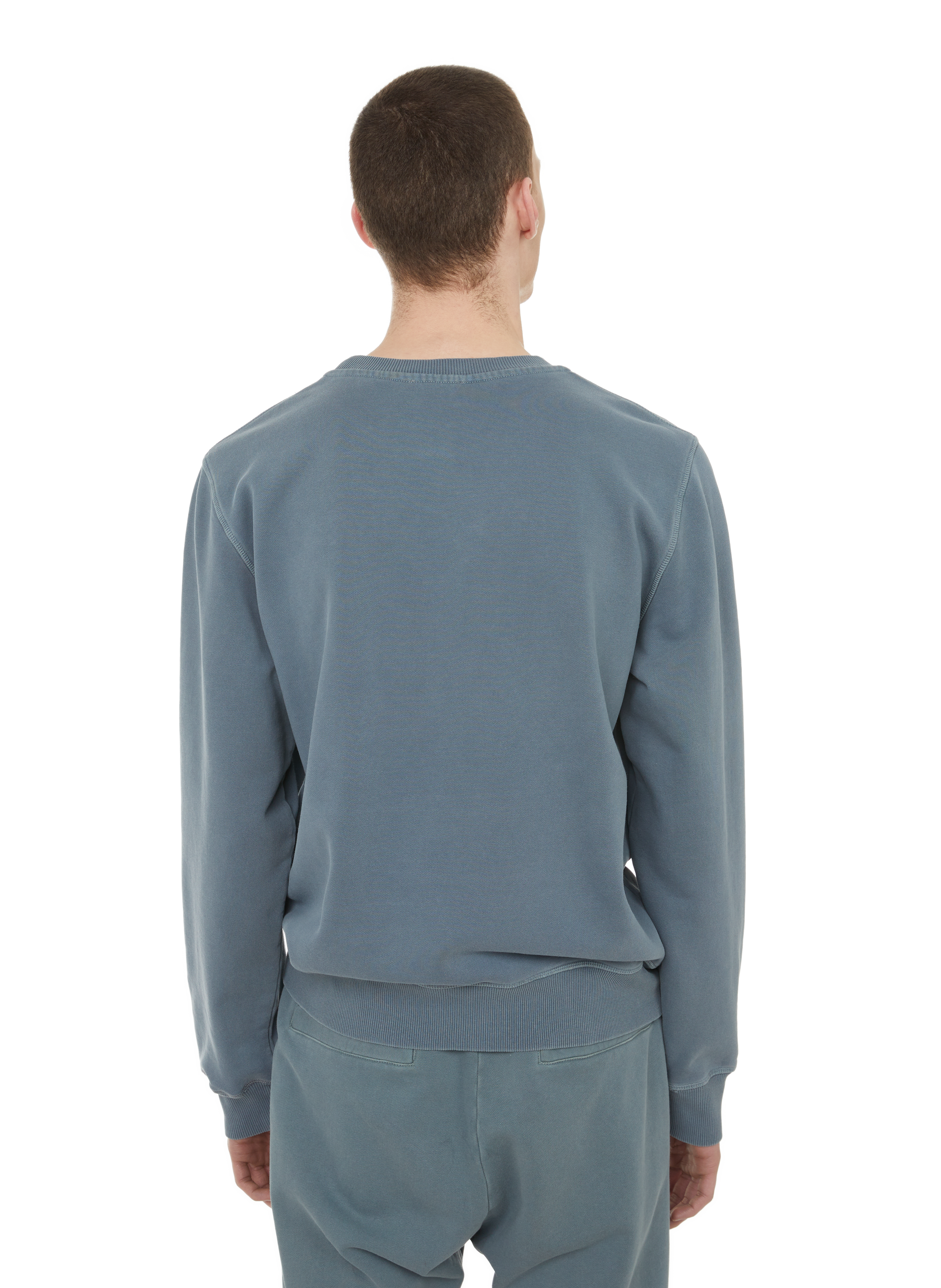 Sweatshirt mit Baumwolllogo DIESEL Grau